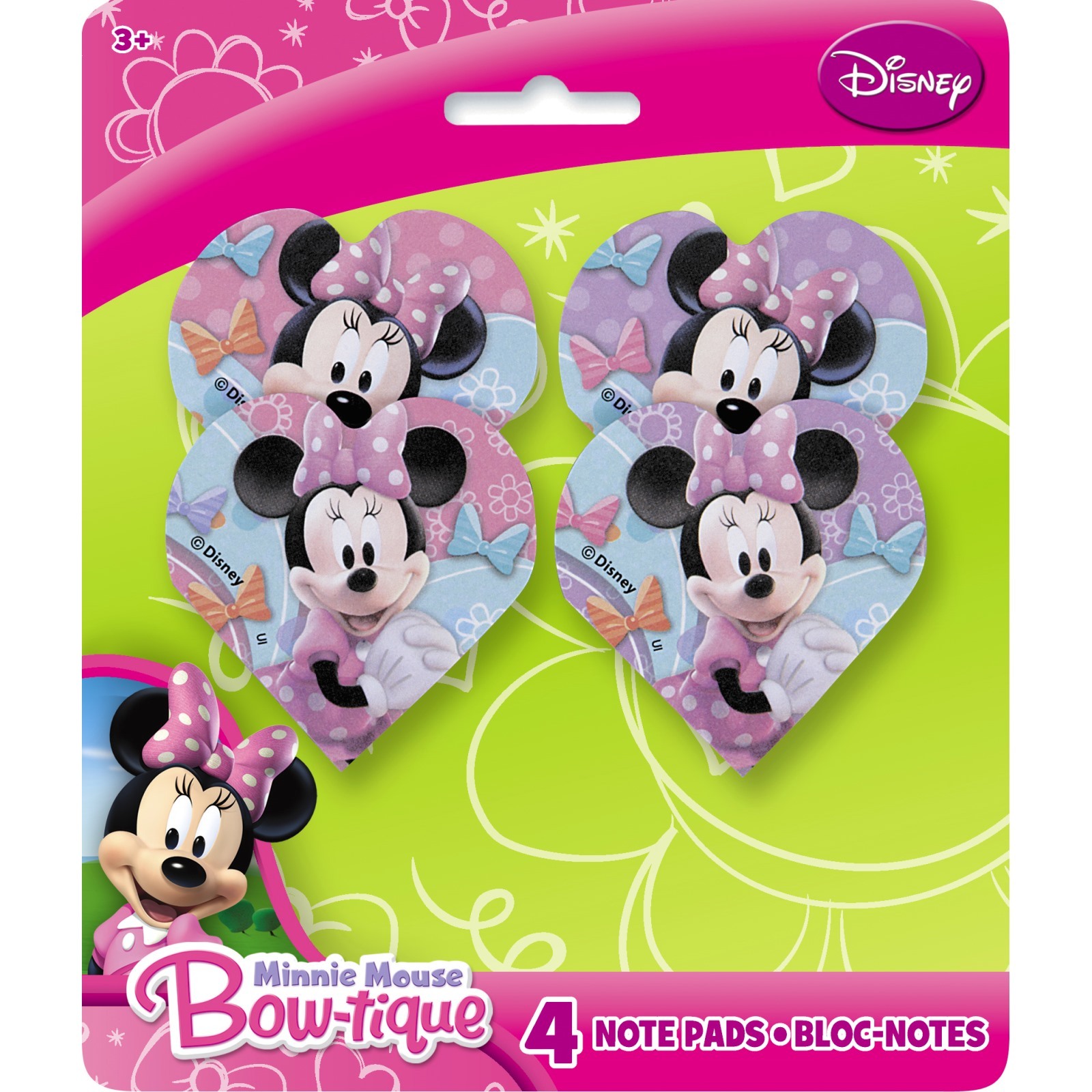 Minnie Mouse Mini Notepads (Pack of 4)