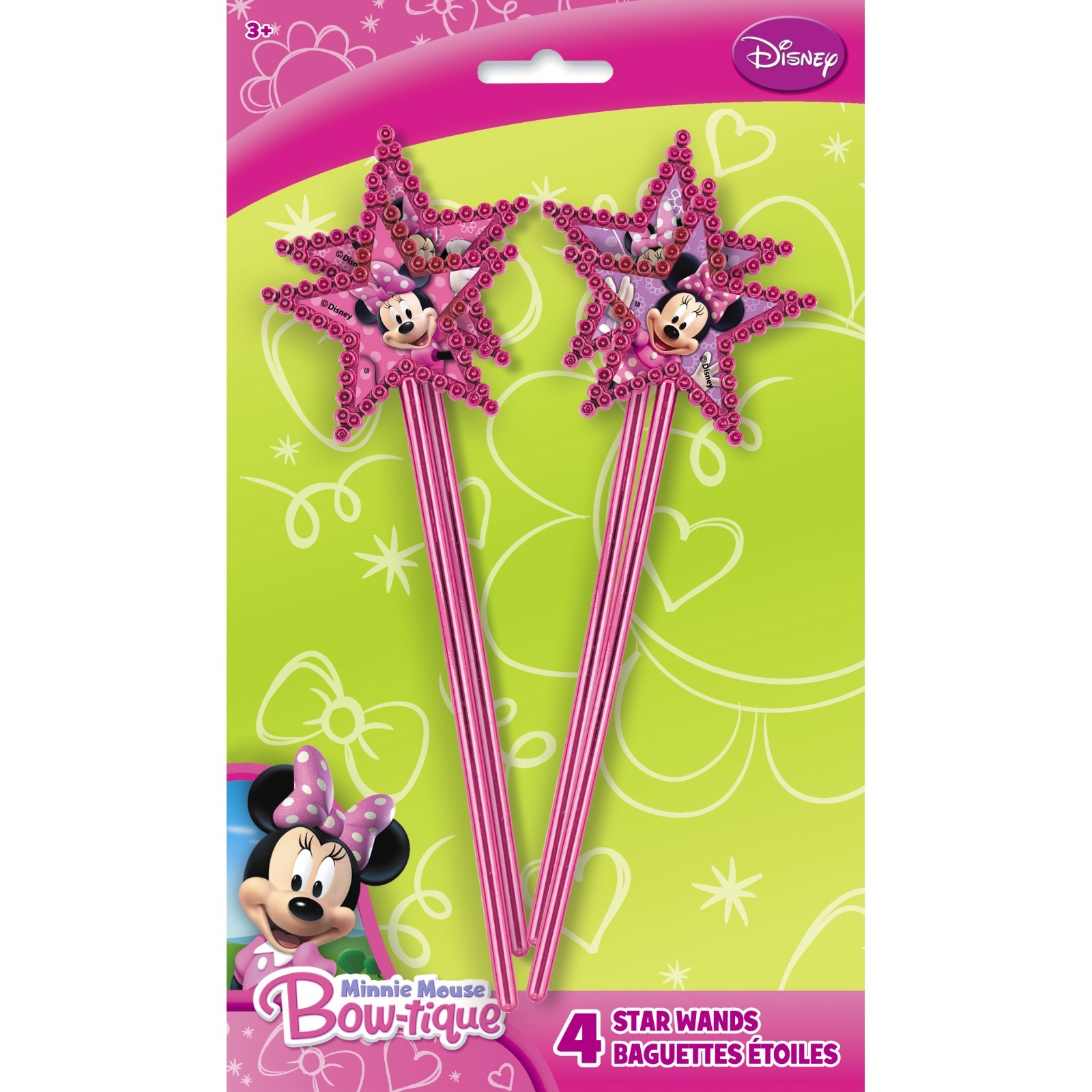 Minnie Mouse Wands (Pack of 4)