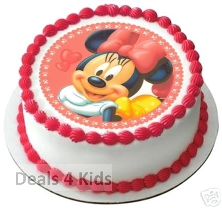 Minnie Mouse Edible Icing Cake Decoration