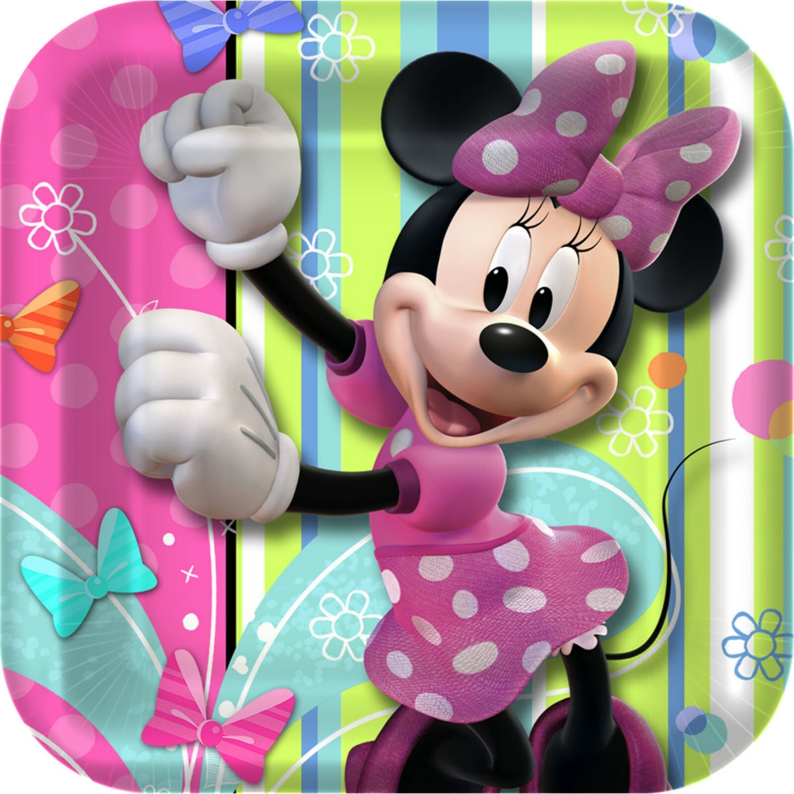 Minnie Mouse Bowtique Small Paper Plates (Pack of 8)