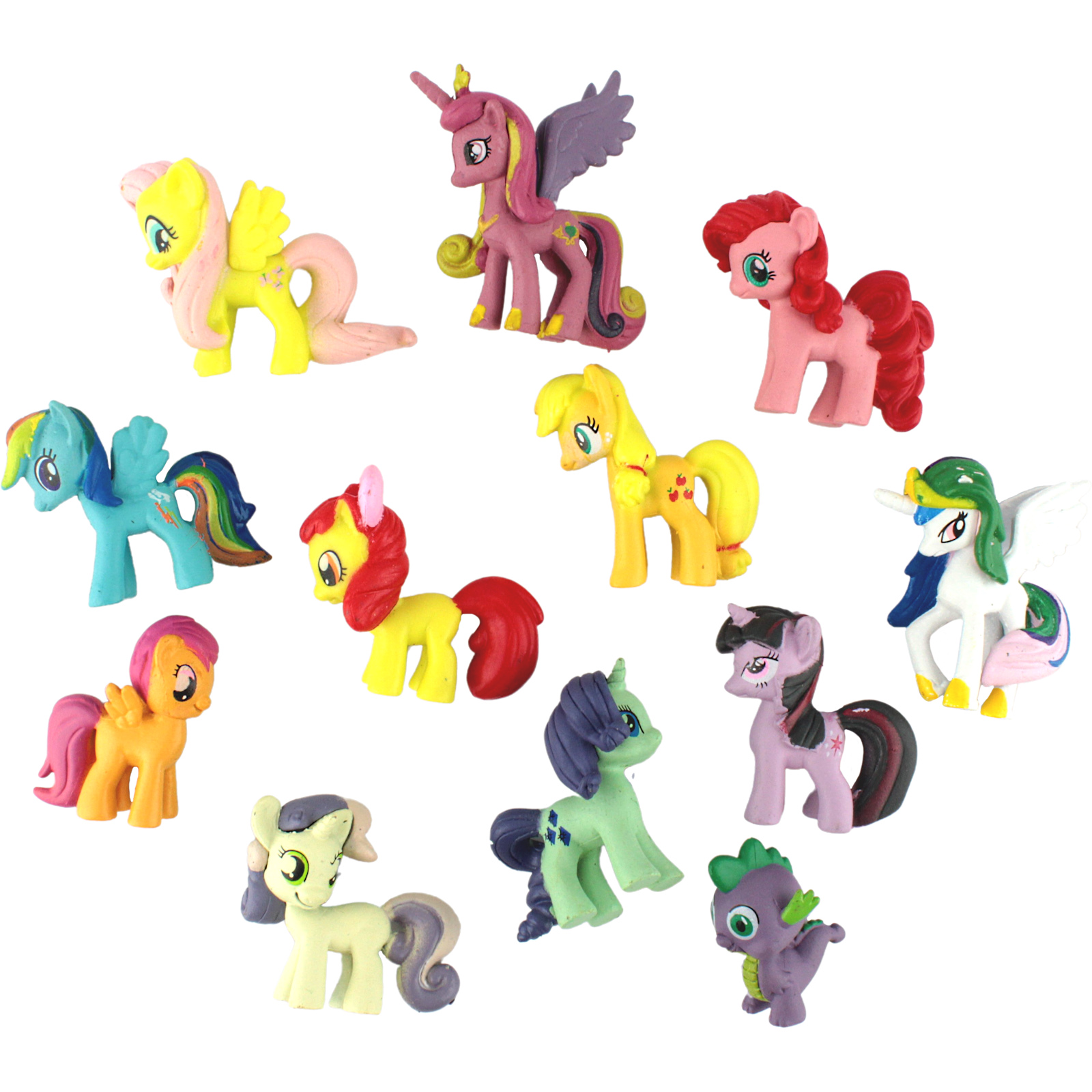 My Little Pony Plastic Figurine Cake Toppers (Set of 12) 