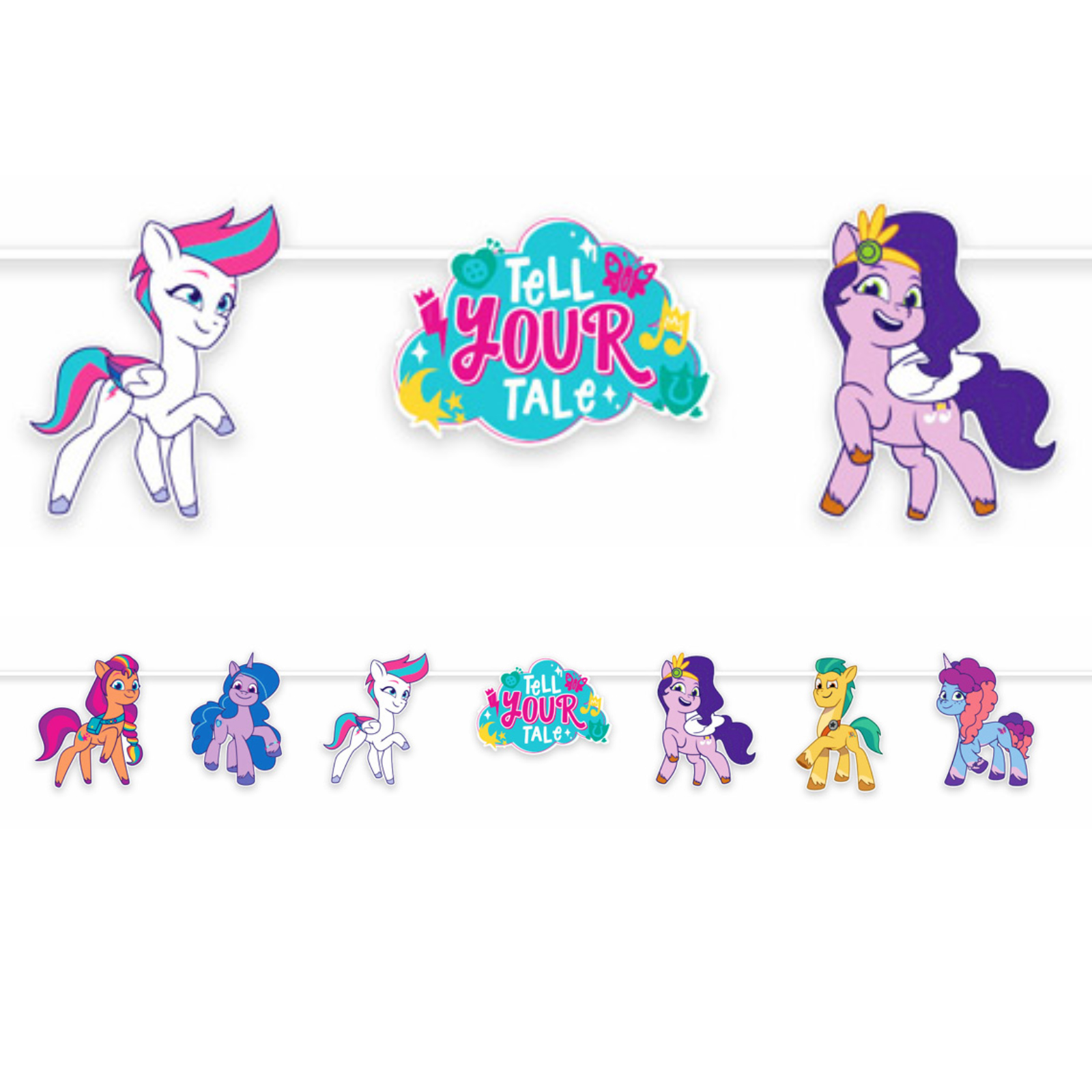 My Little Pony Tell Your Tale Garland Banner 2.5m