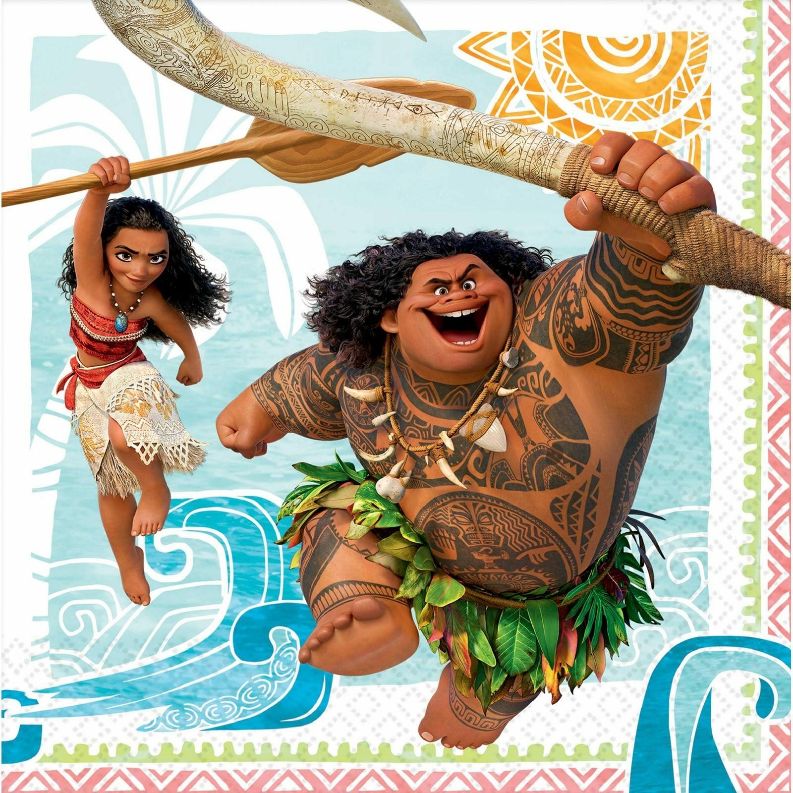 Moana Large Napkins / Serviettes (Pack of 16)