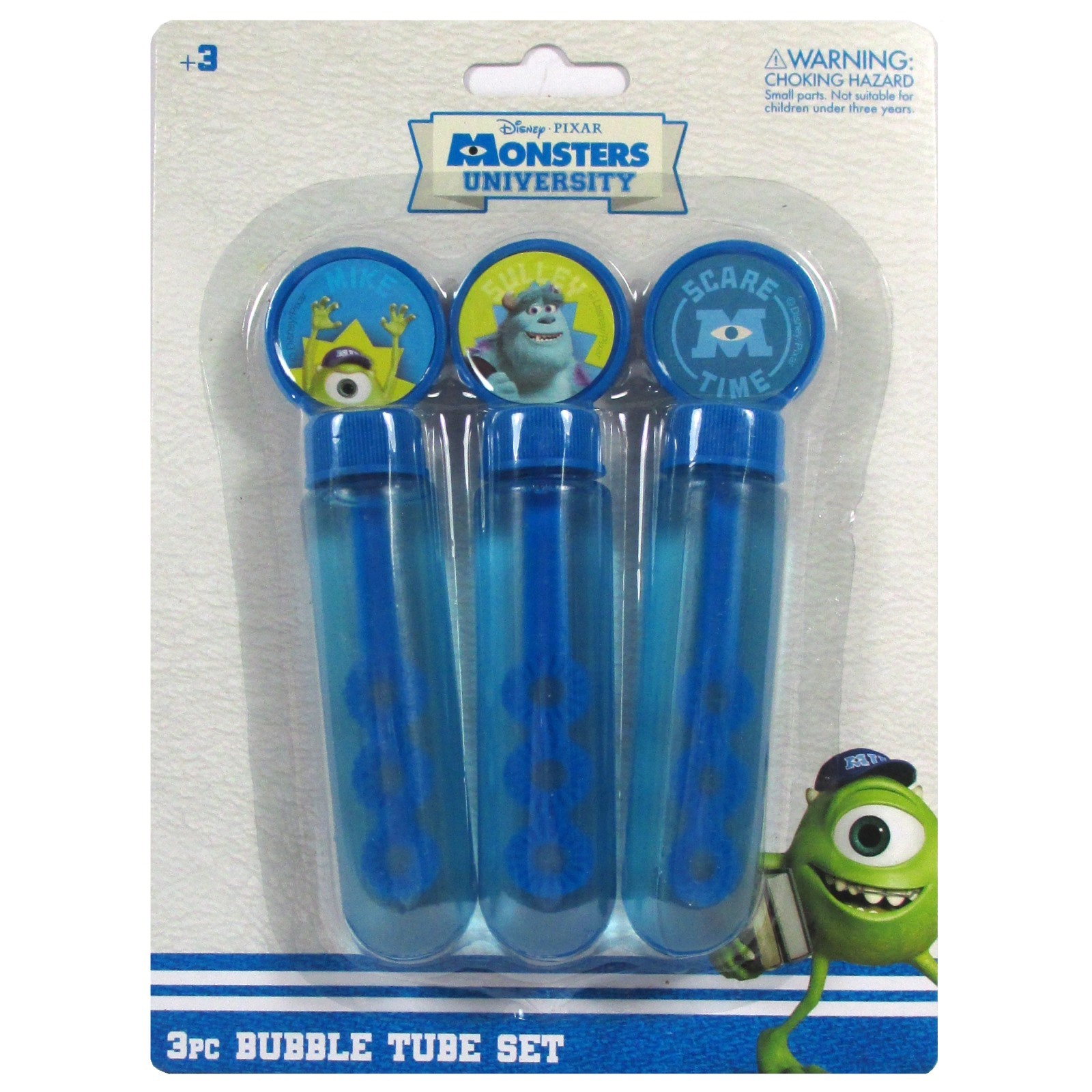 Monsters University Bubble Tube Set (Pack of 3)