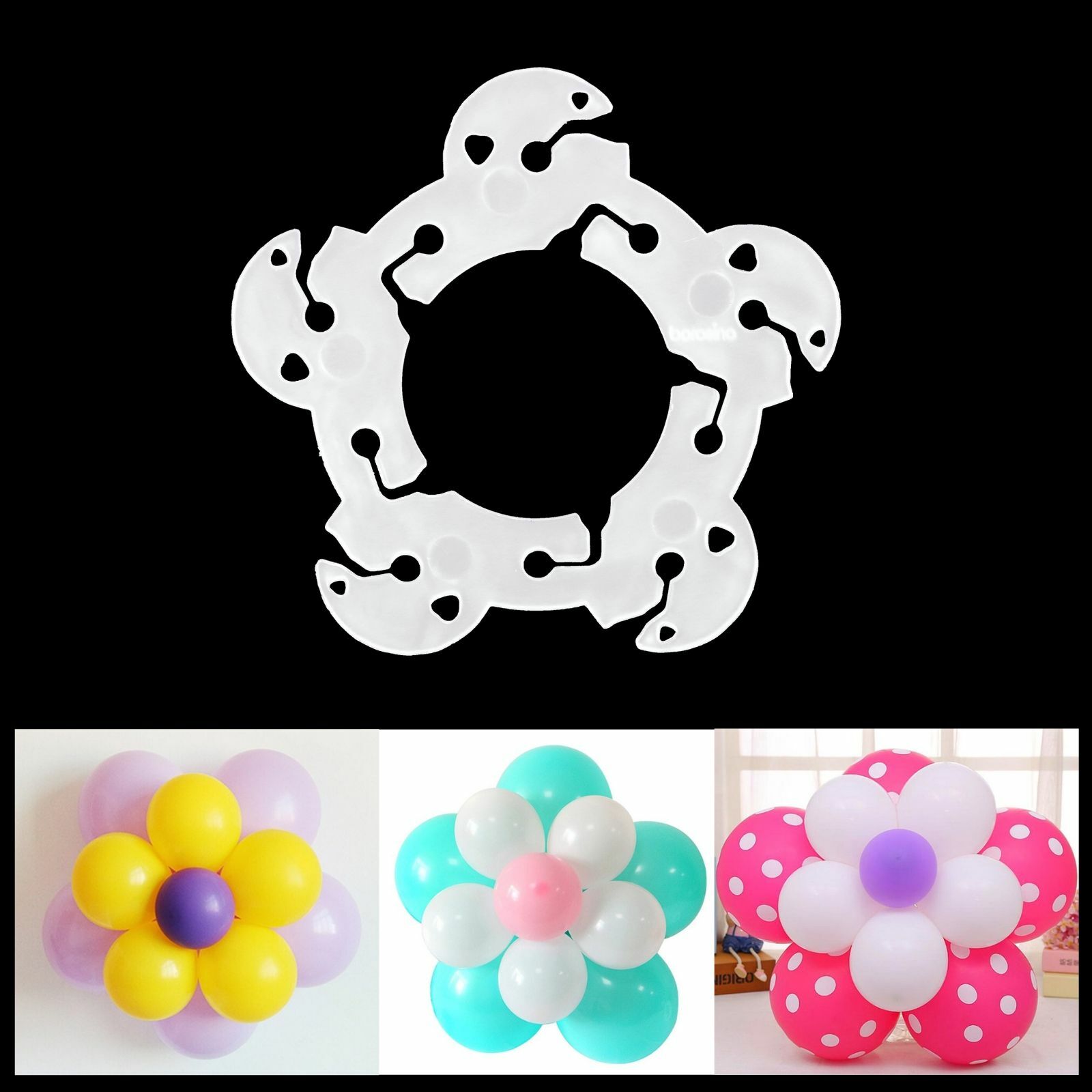 Plastic Balloon Flower Ring 