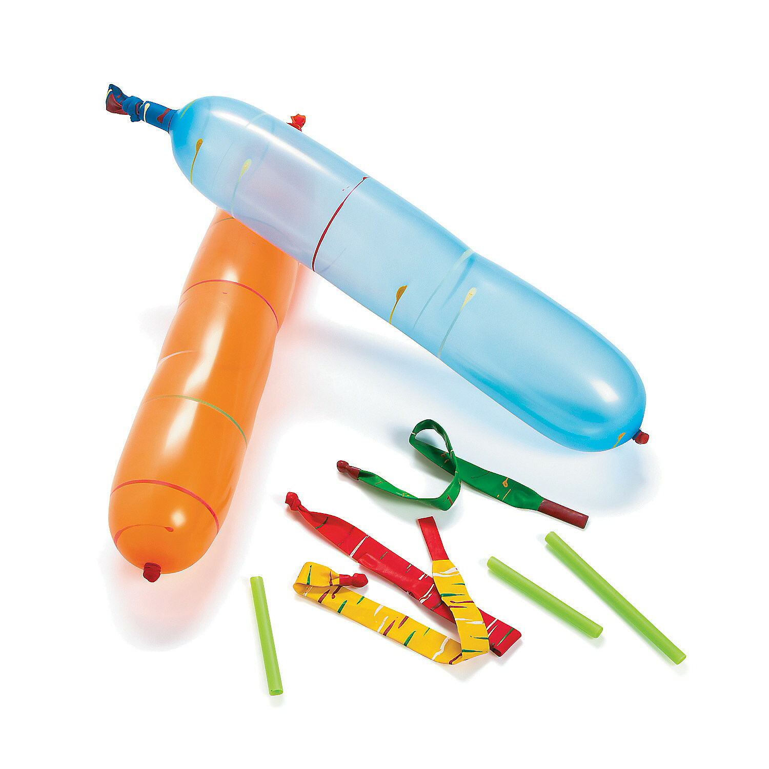 Flying Rocket Balloons Assorted Colours (Pack of 6)