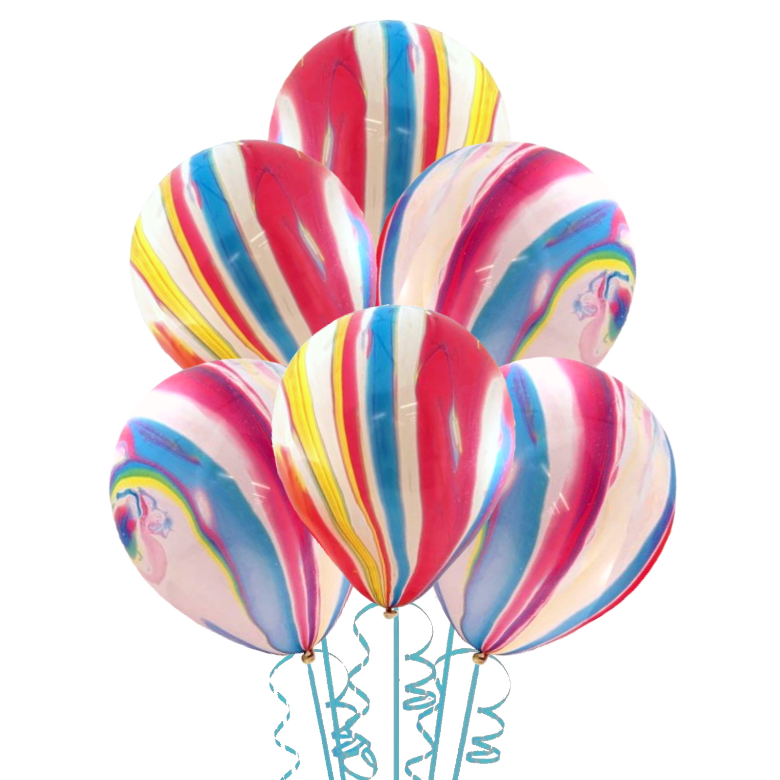 Marble Swirl Latex Balloons (Pack of 10)