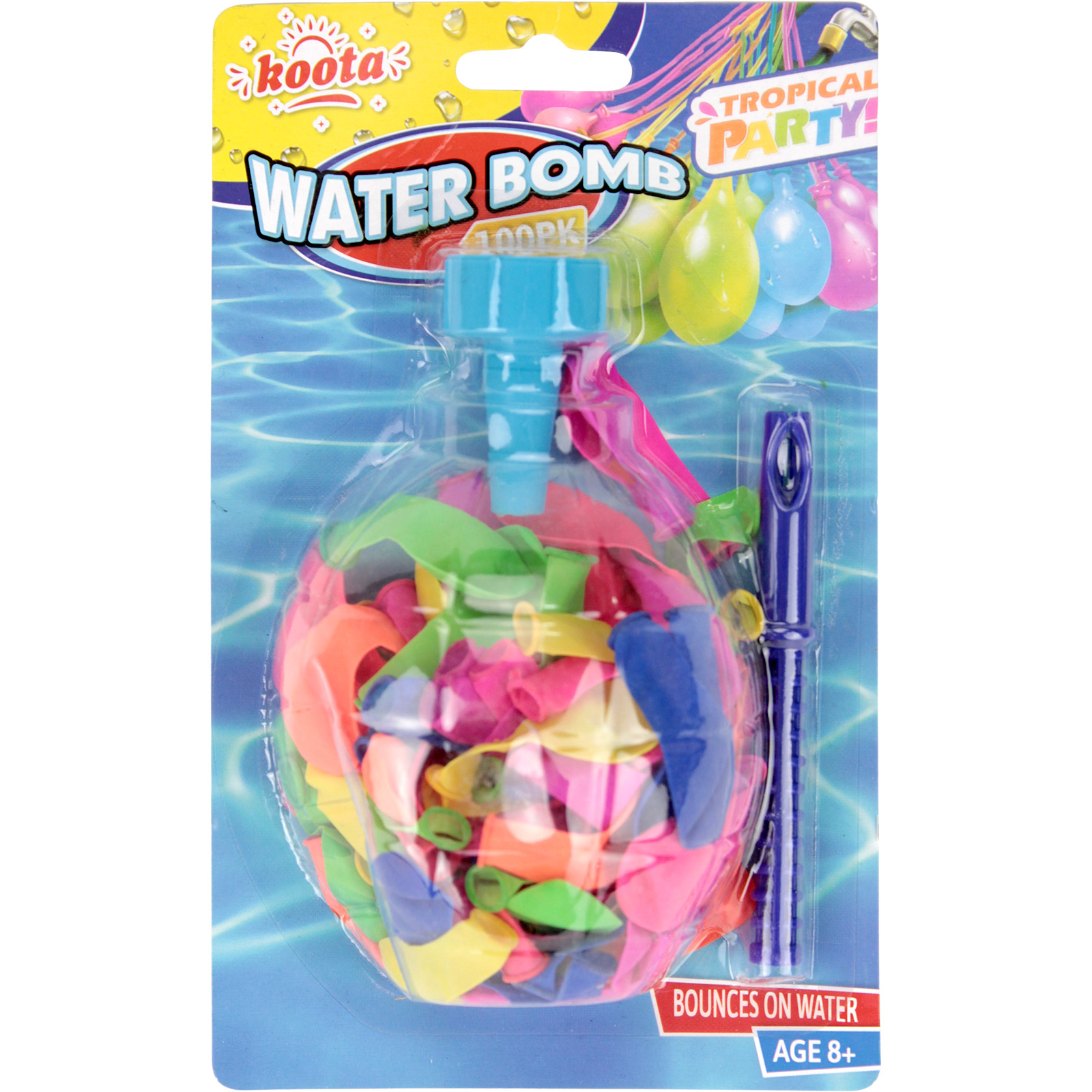 Water Bomb Balloons With Funnel (Pack of 100) 