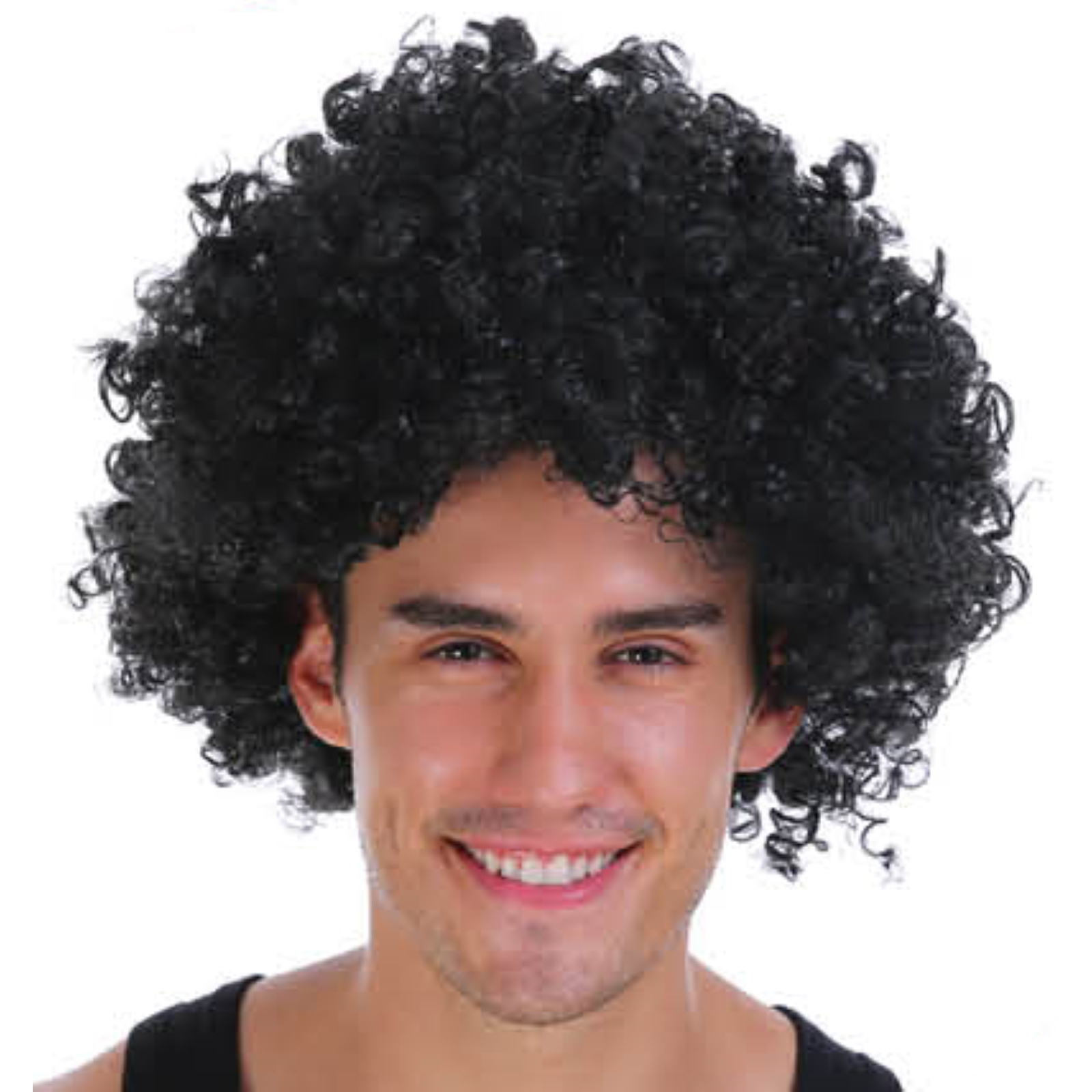 Men's Black Afro Wig