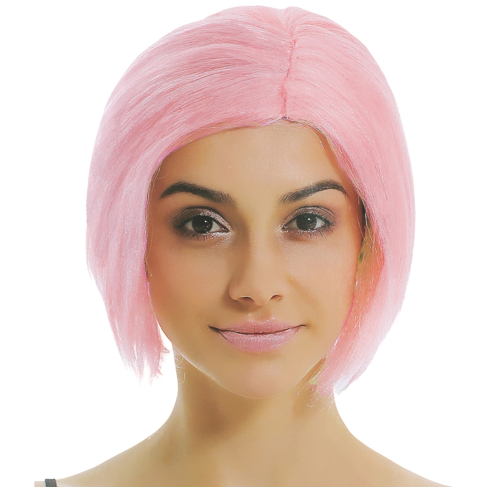 Adult Short Pink Bob Wig