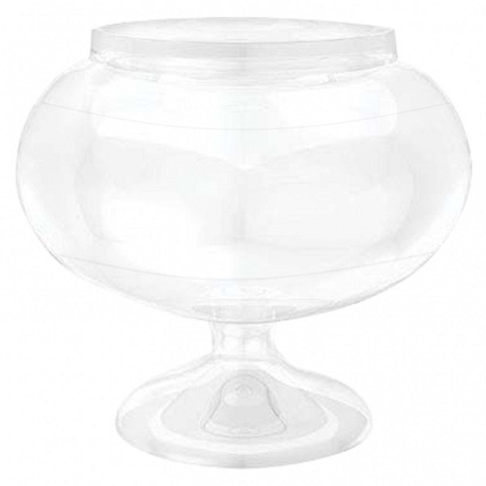 Short Plastic Pedestal Bowl 16cm x 16cm