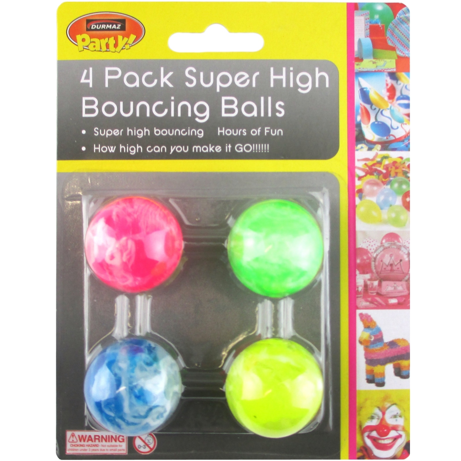Super High Bounce Balls (Pack of 4)