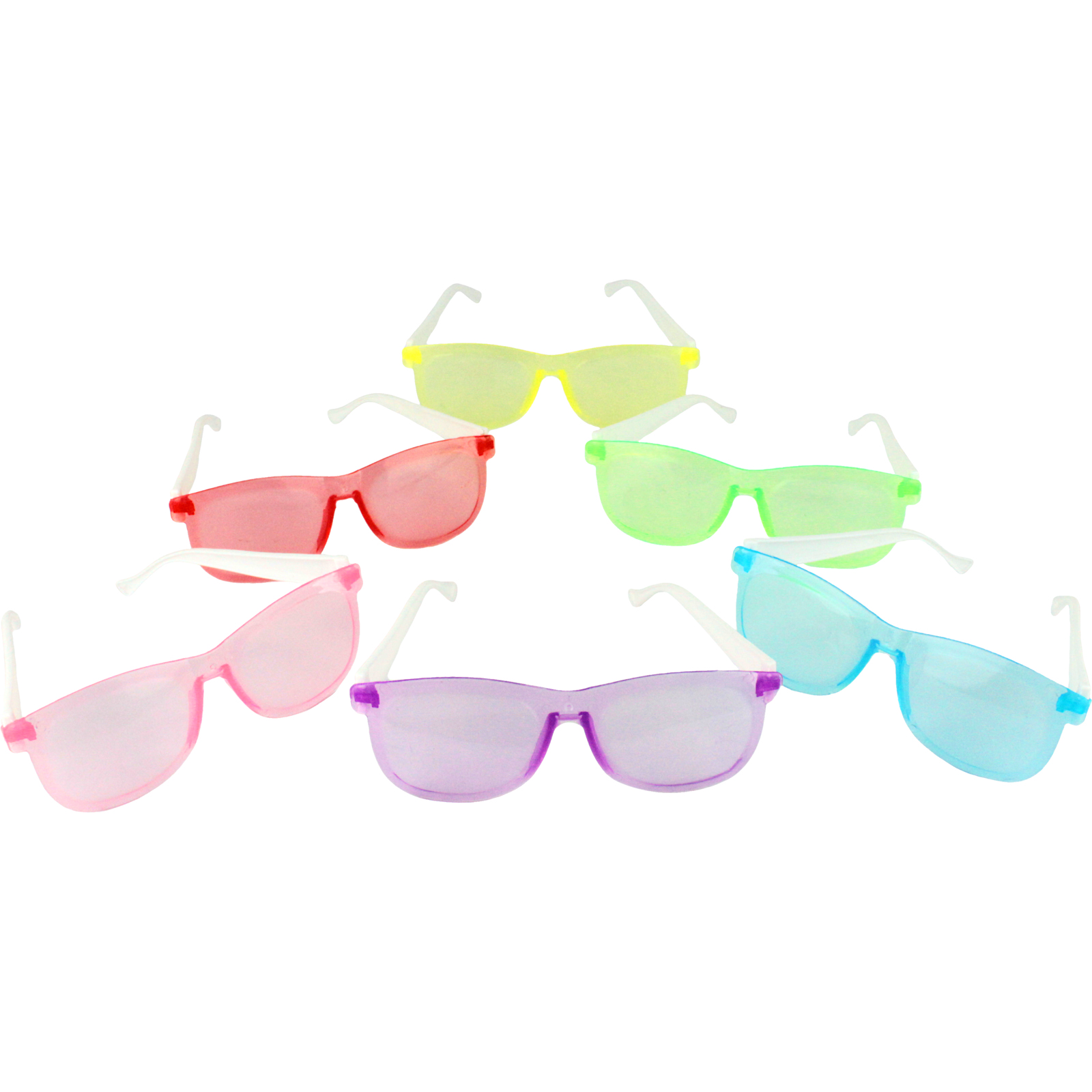 12Pcs Kids Novelty Coloured Glasses