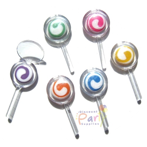 Plastic Lip Gloss Lollipops