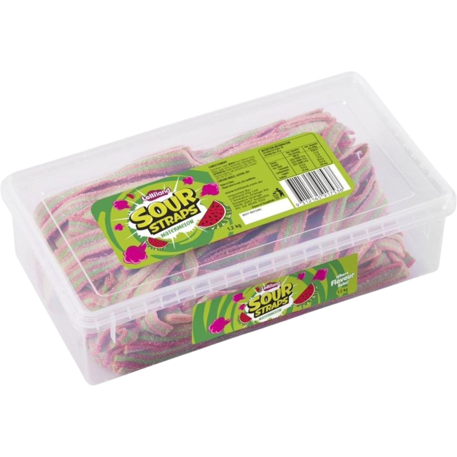 Watermelon Sour Straps (1.2kg) 