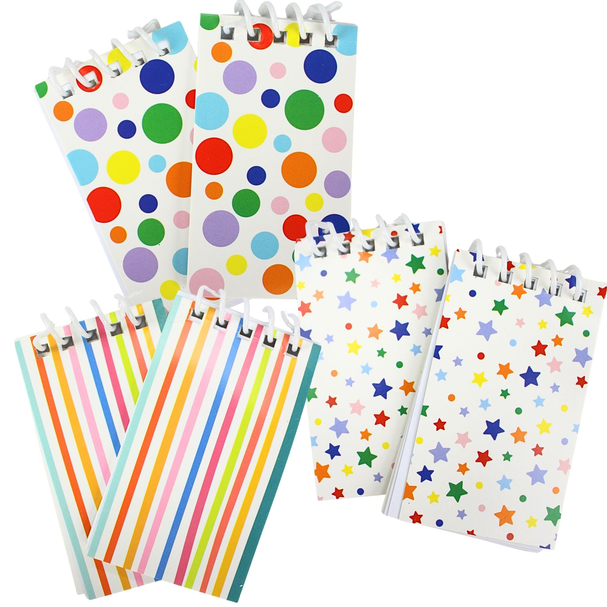 Assorted Mini Party Notebooks (Pack of 6)