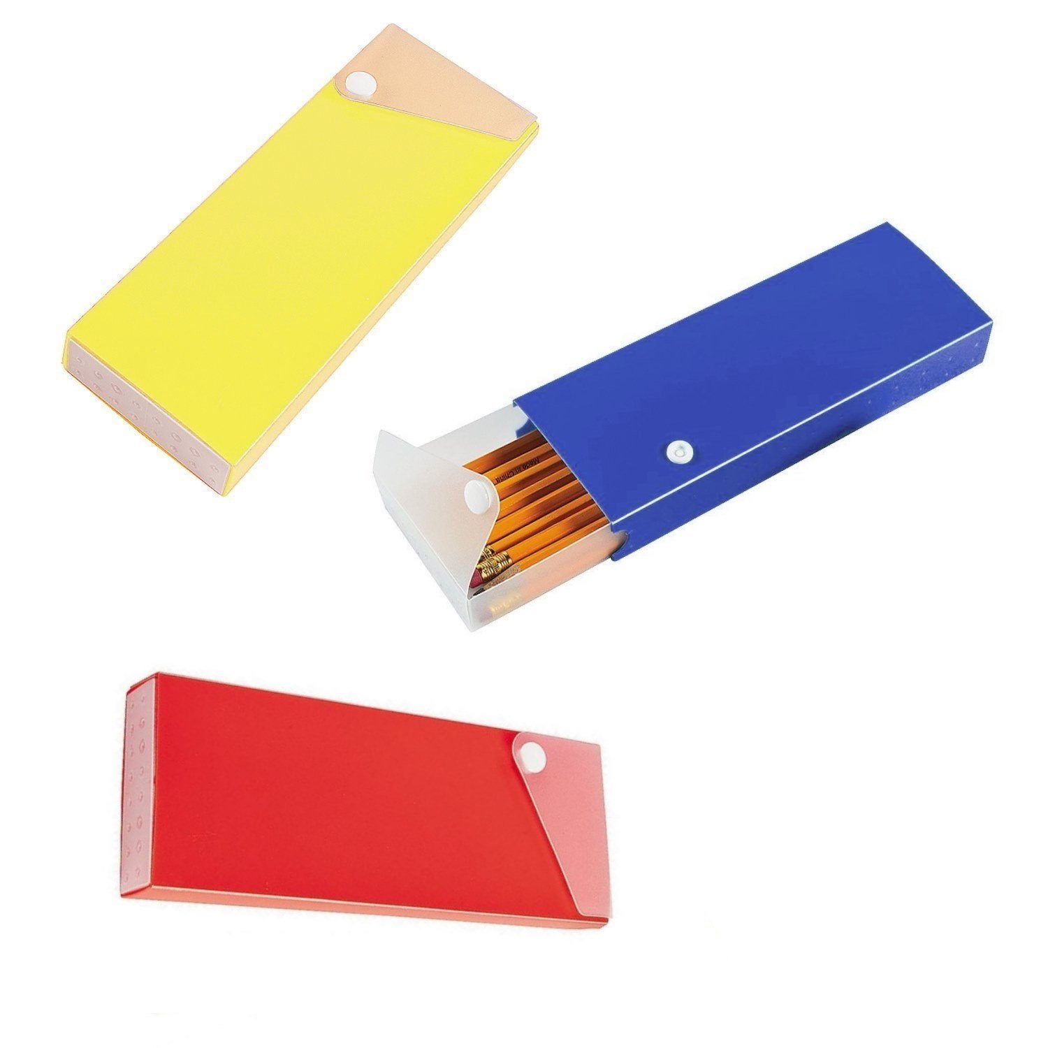 Plastic Pencil Boxes (Pack of 12)