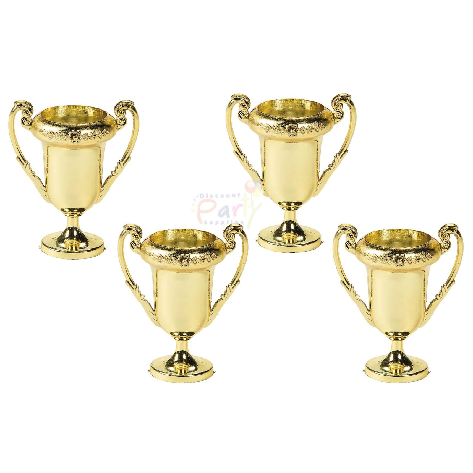 Mini Gold Trophies (Pack of 4)