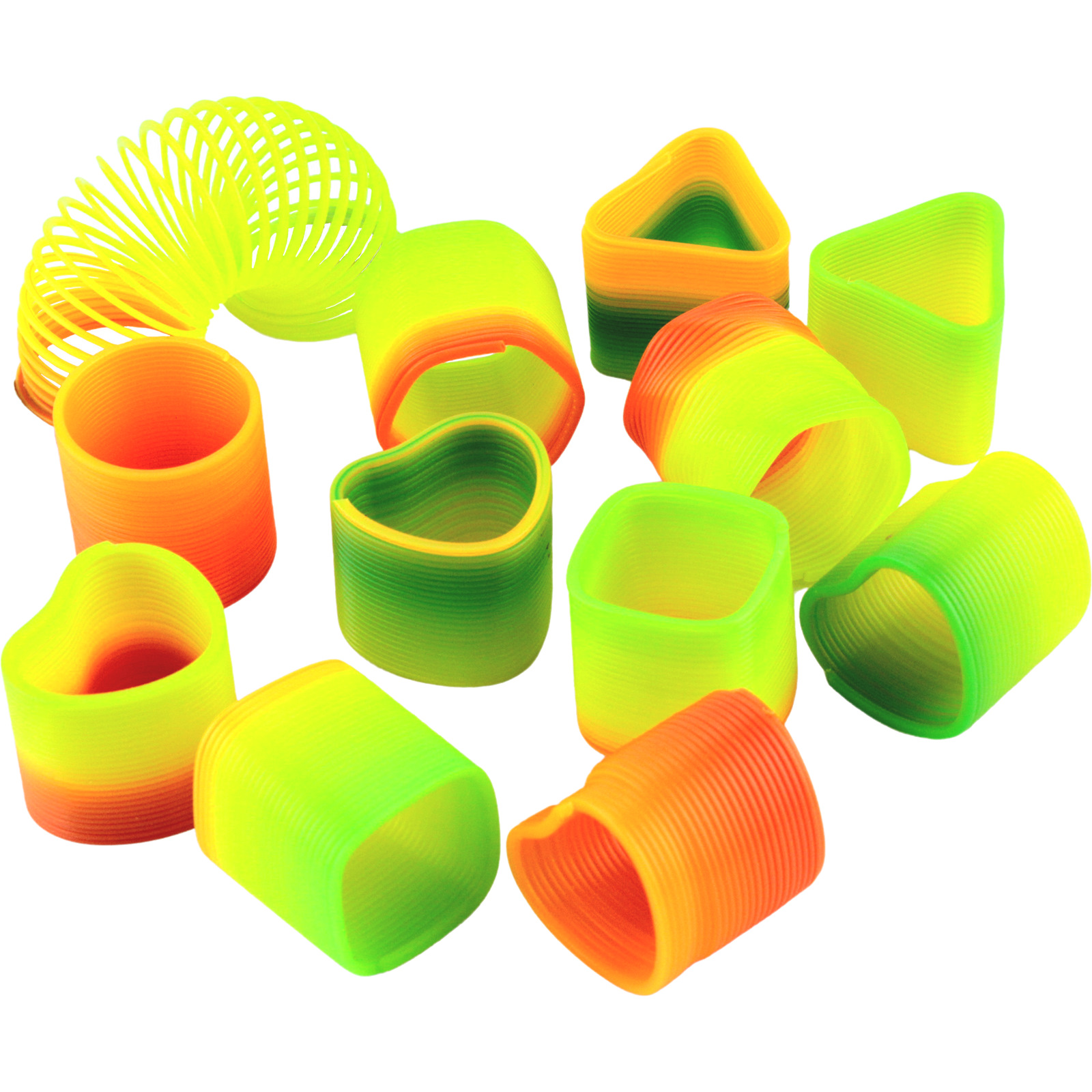 Assorted Shaped Mini Slinky Springs (Pack of 12)
