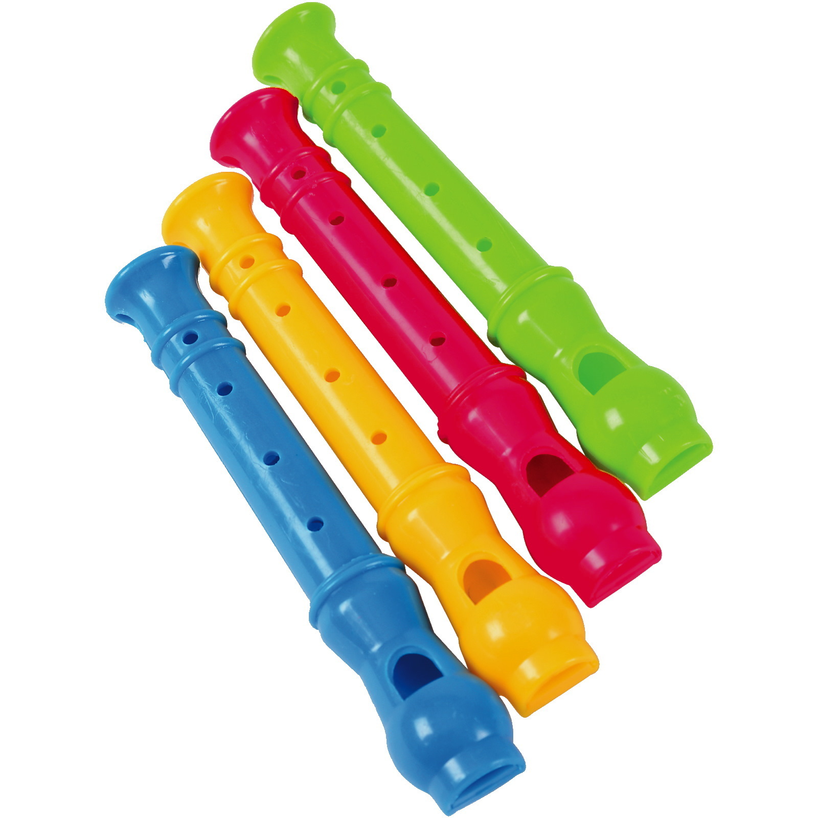 Coloured Mini Plastic Recorders (Pack of 8)