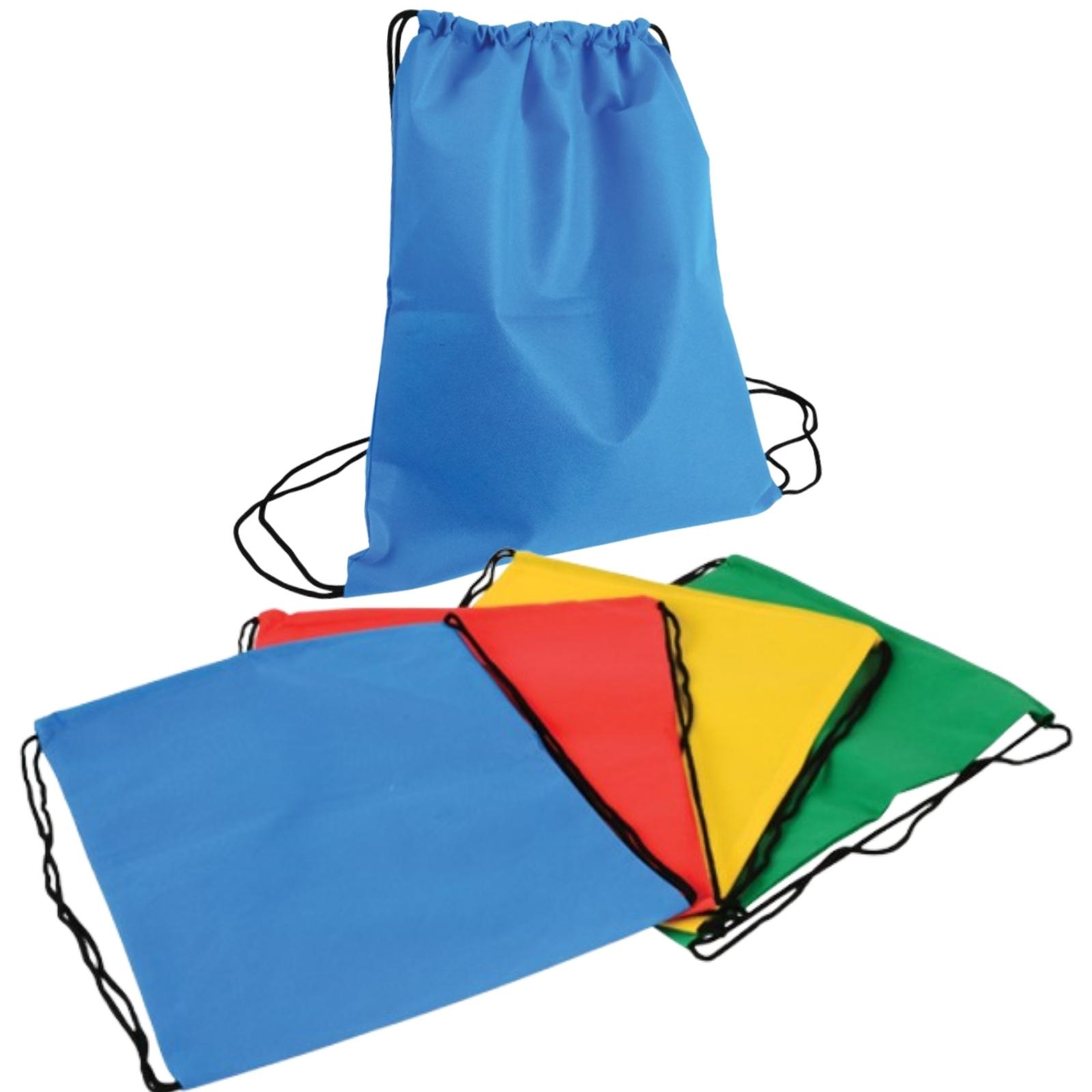 Coloured Drawstring Bags (Pack of 12)