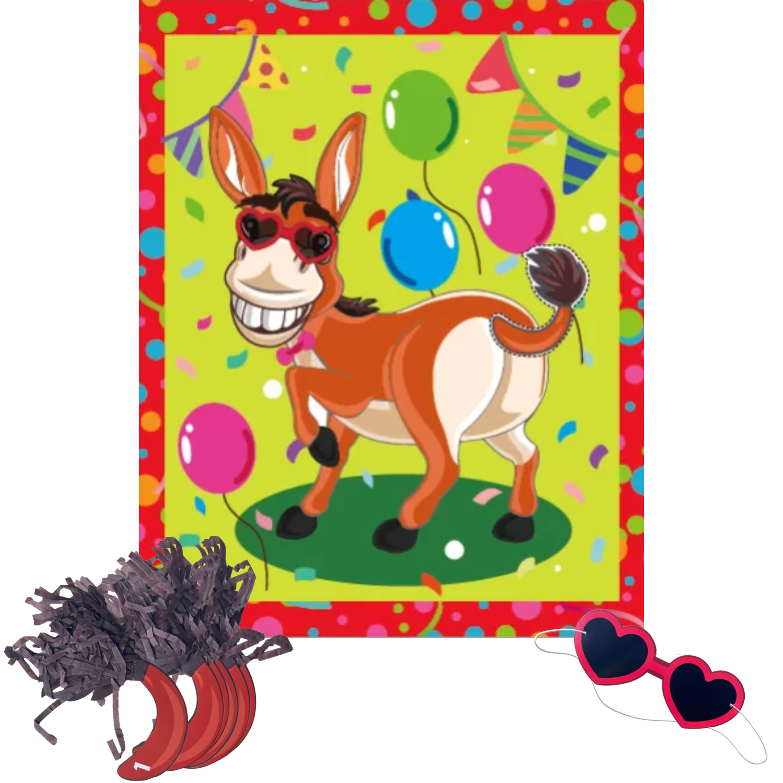 Pin the Tail On The Donkey Party Game 