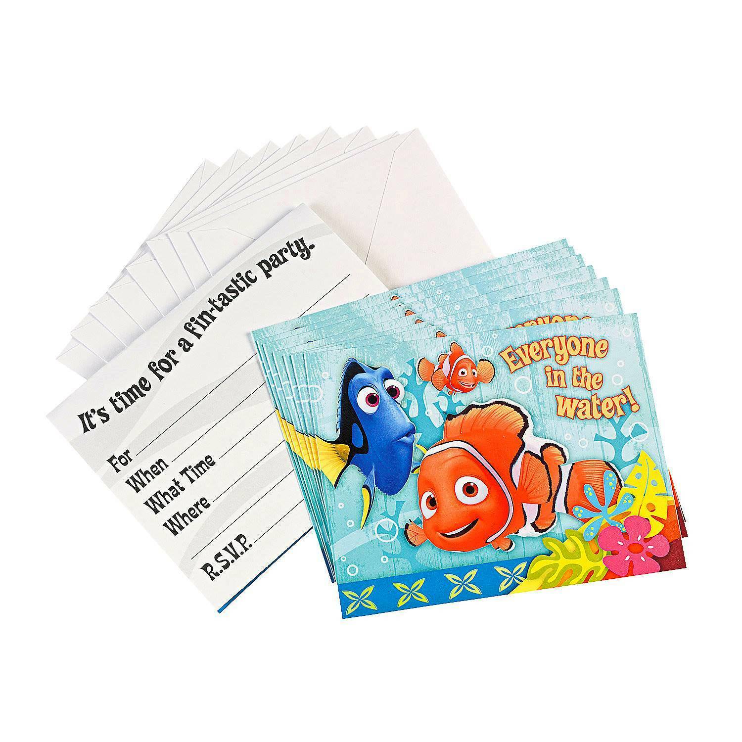 Finding Nemo Party Invitations (Pack of 8)