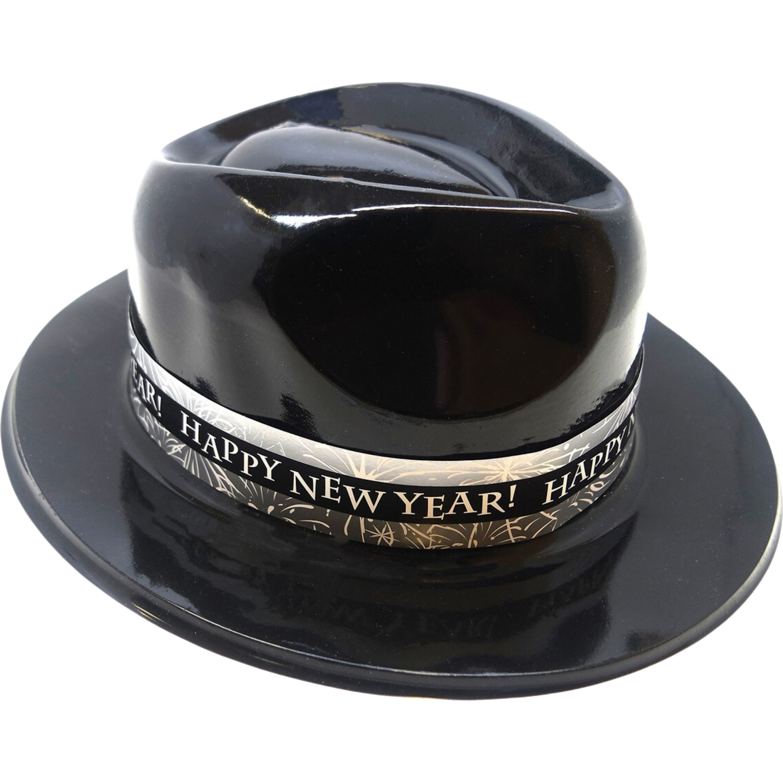 Happy New Year Sparkle Gangster Hat