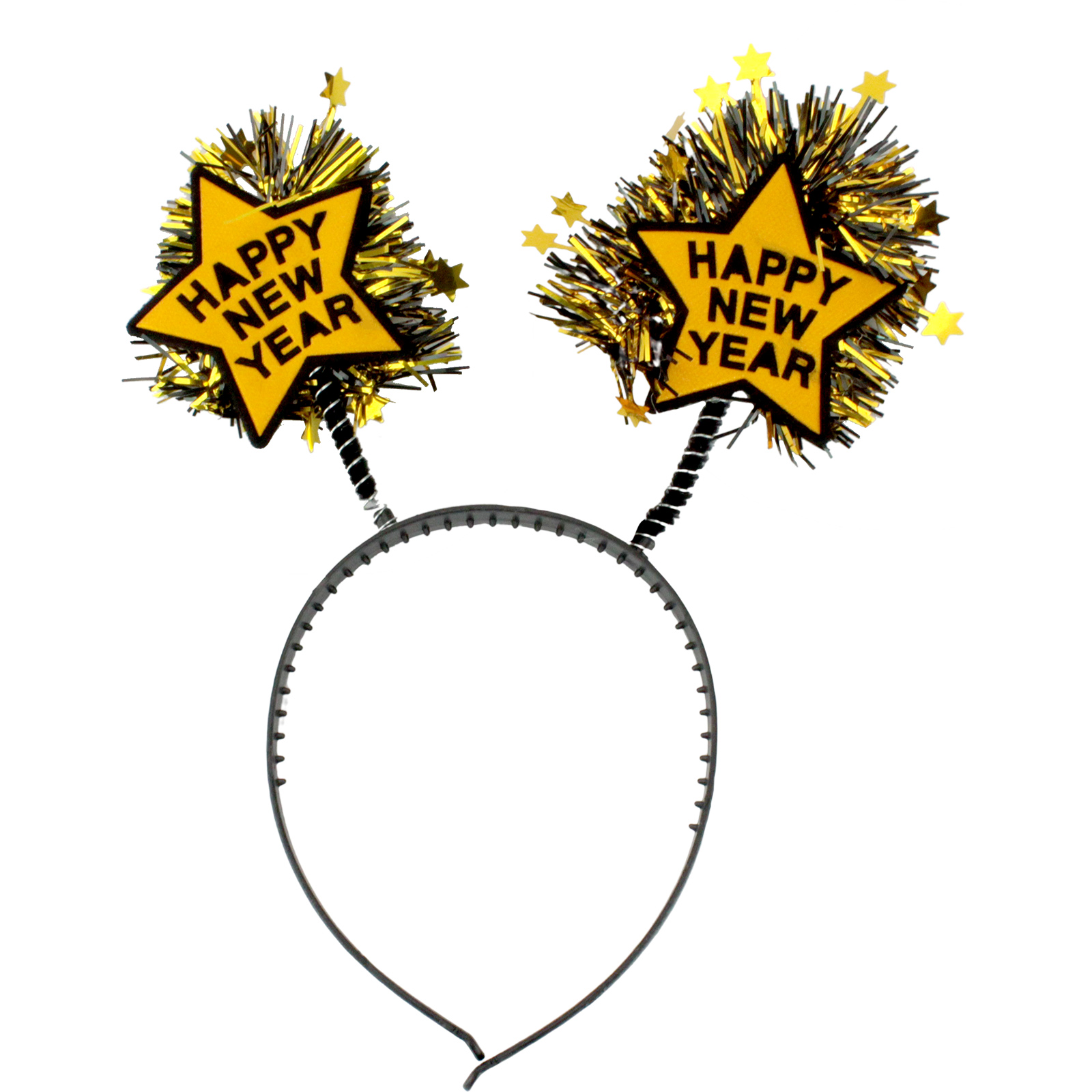 Happy New Year Tinsel Star Headband