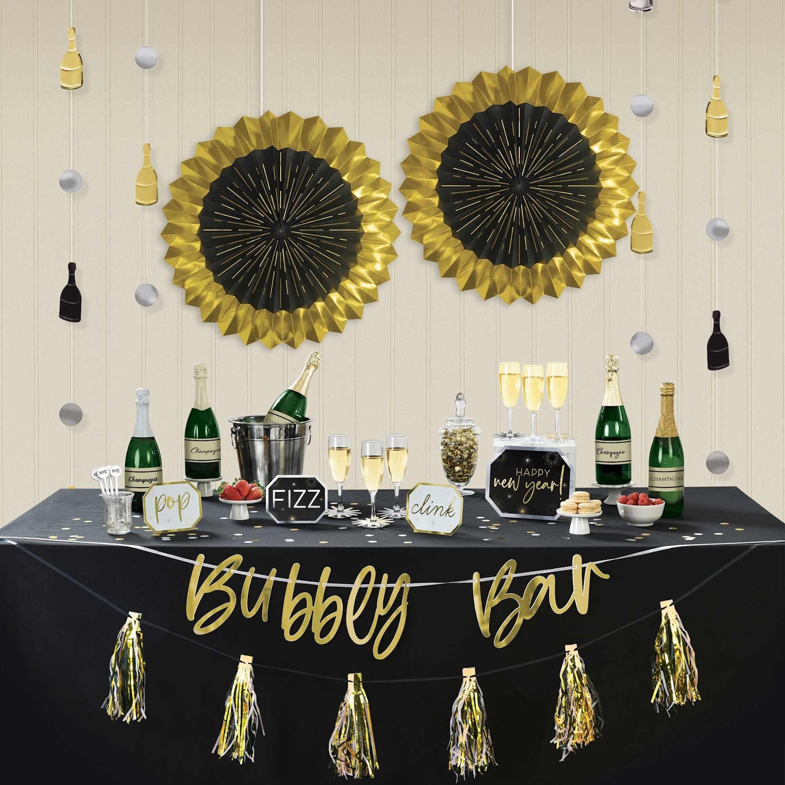 Happy New Year Bubbly Bar Decorating Kit 