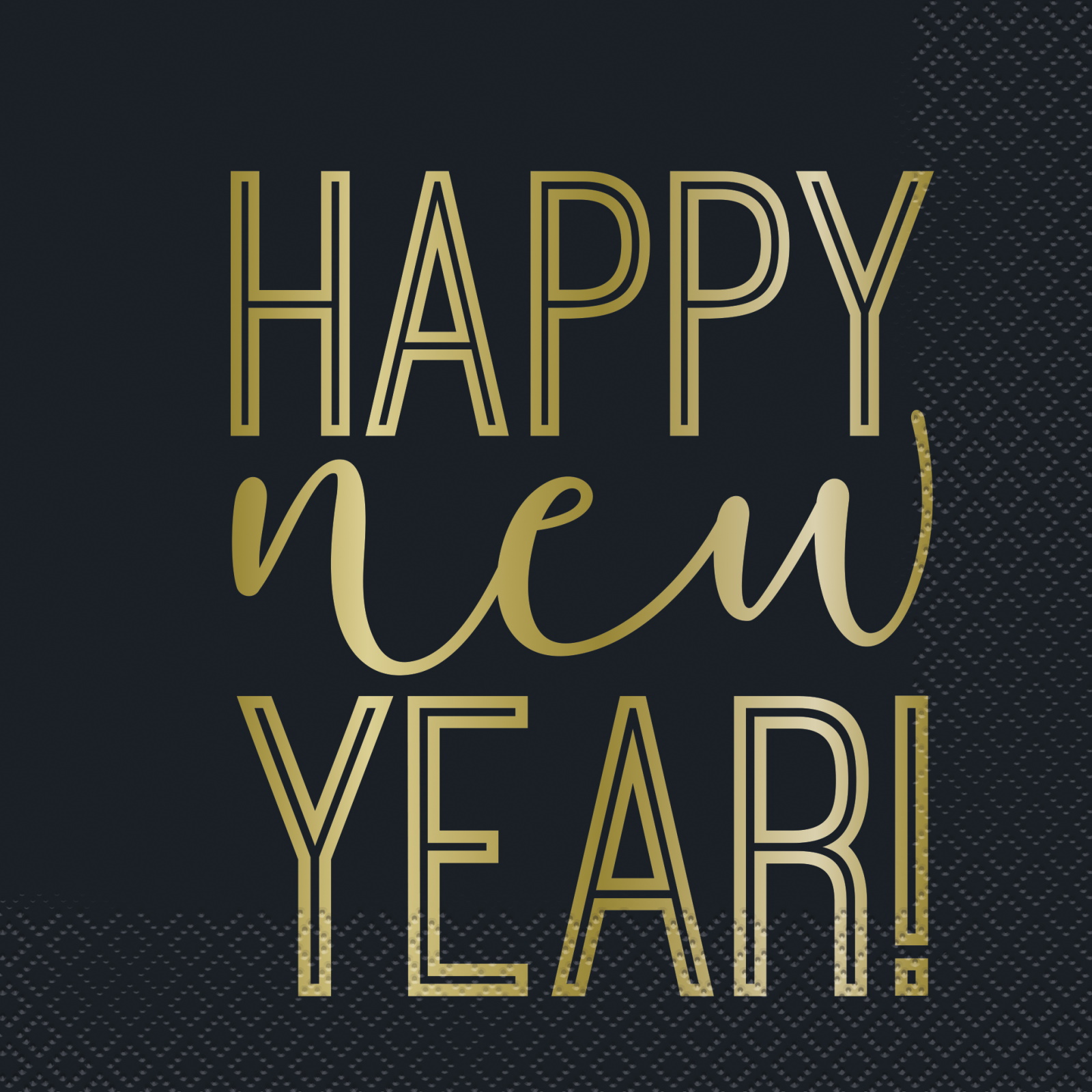 Roaring New Year Large Paper Napkins / Serviettes (Pack of 16)
