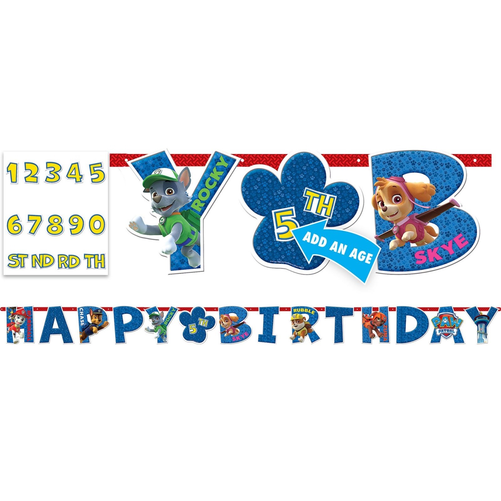 Paw Patrol Jumbo Add an Age Banner Kit