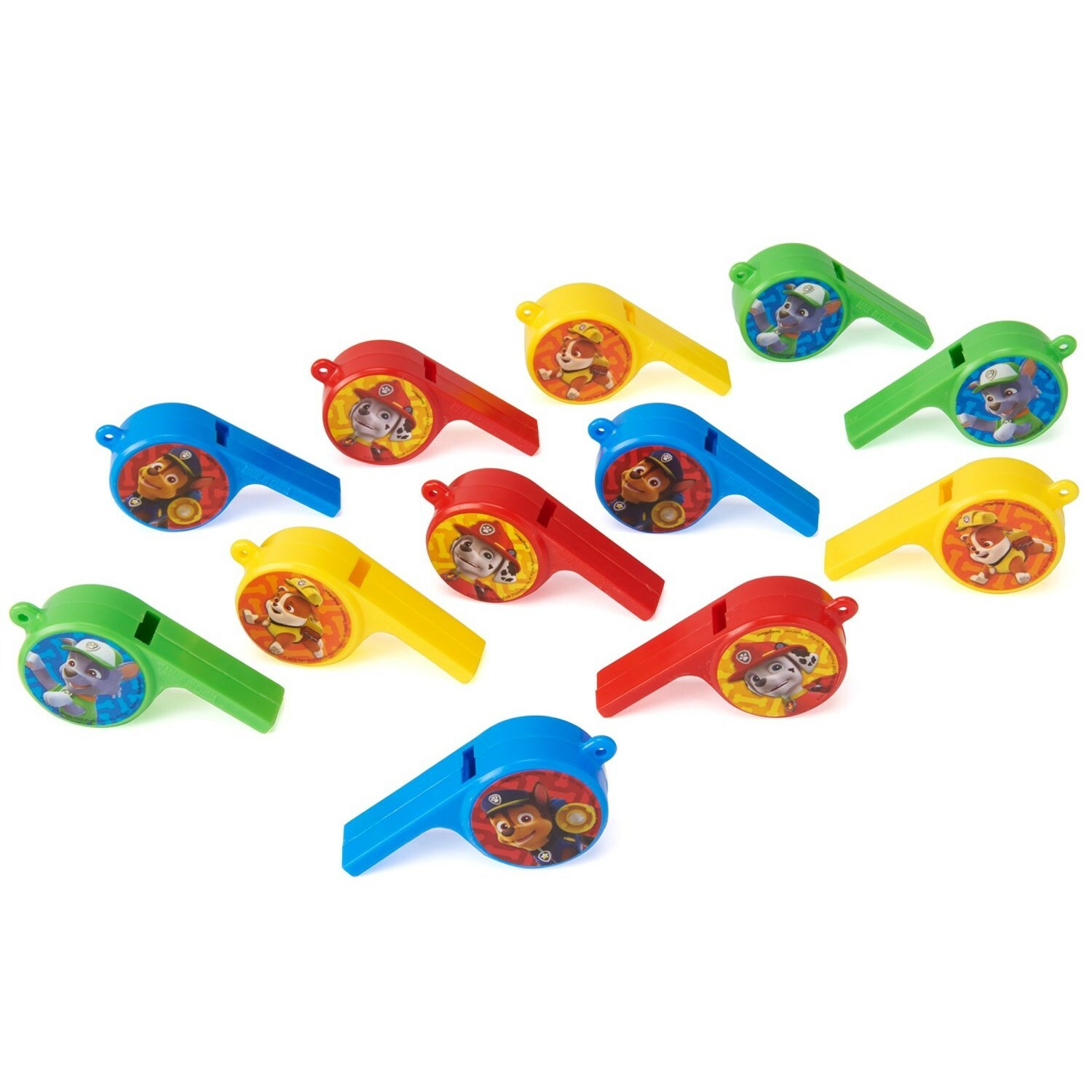 Paw Patrol Plastic Whistles (Pack of 12)
