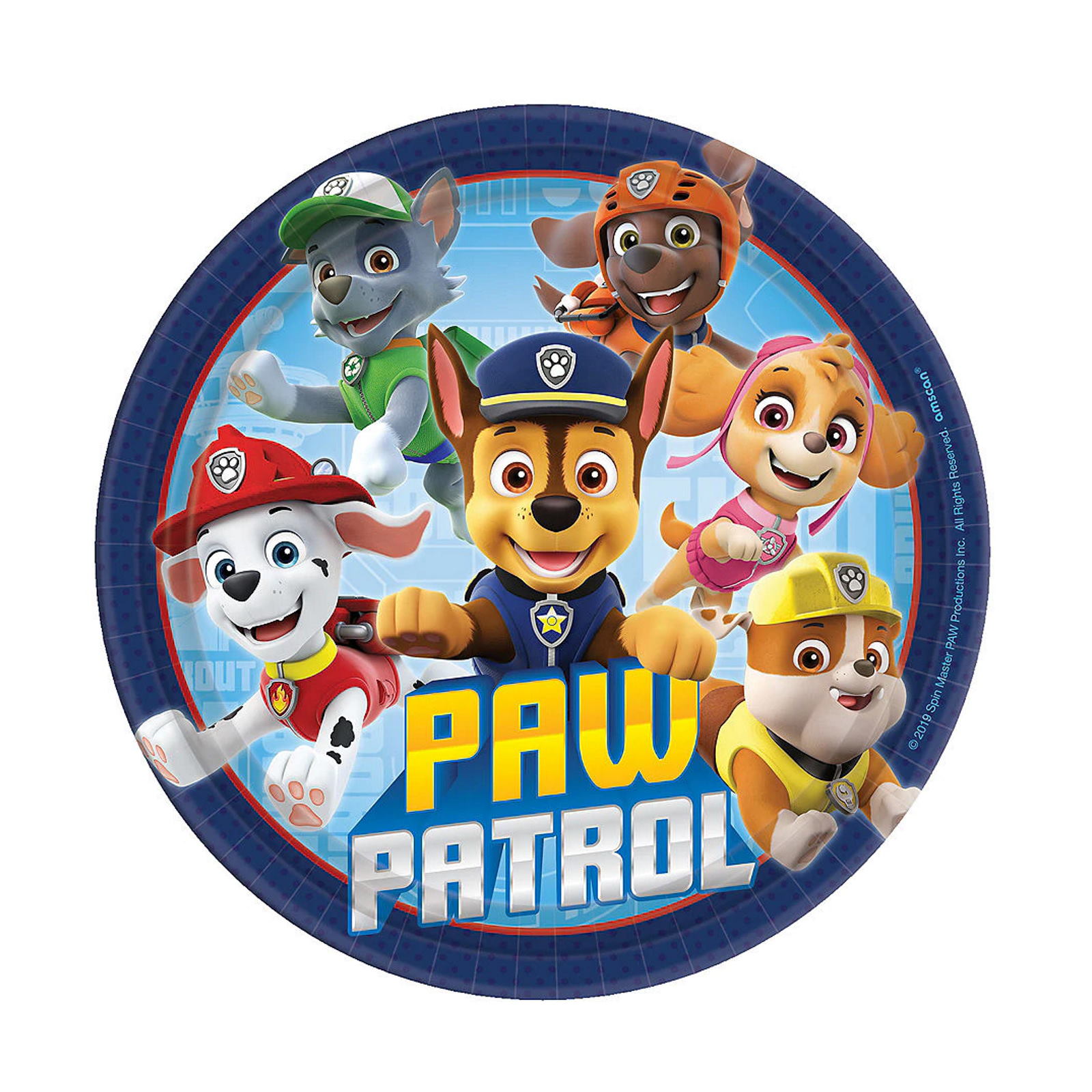 Paw Patrol Adventures Small Paper Plates (Pack of 8)