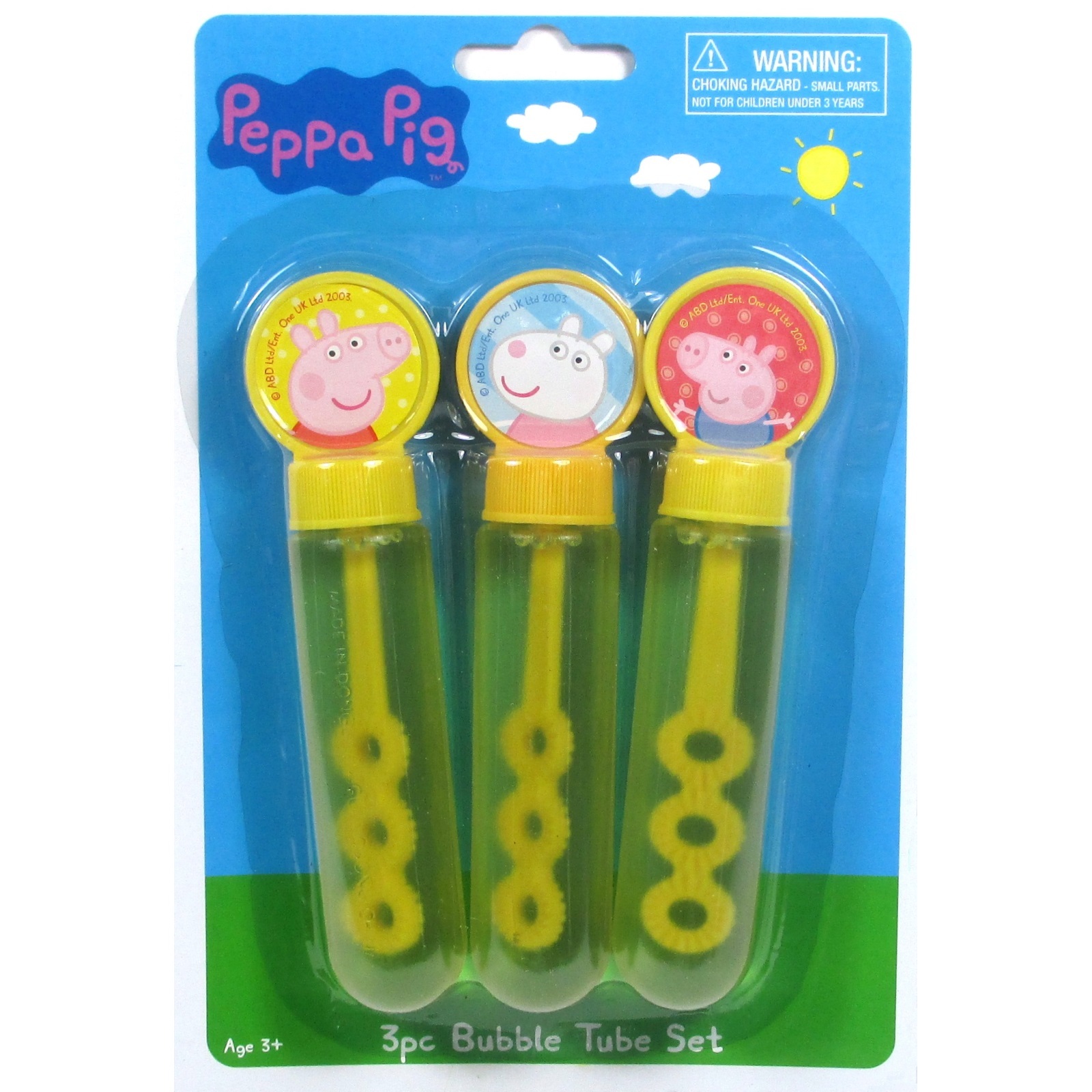 Peppa Pig Bubble Tube Set (Pack of 3)