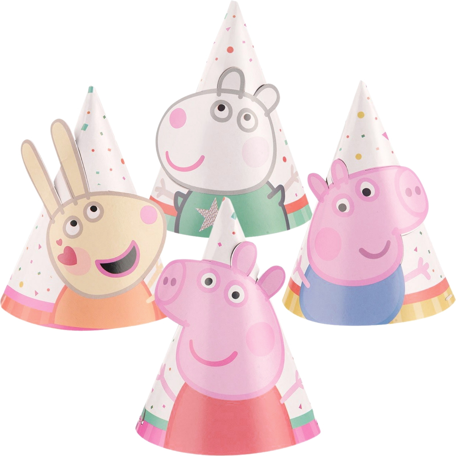 Peppa Pig Mini Party Hats (Pack of 8)