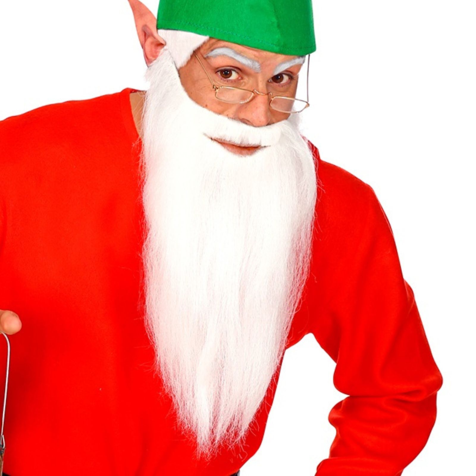 White Adult Long Beard With Moustache