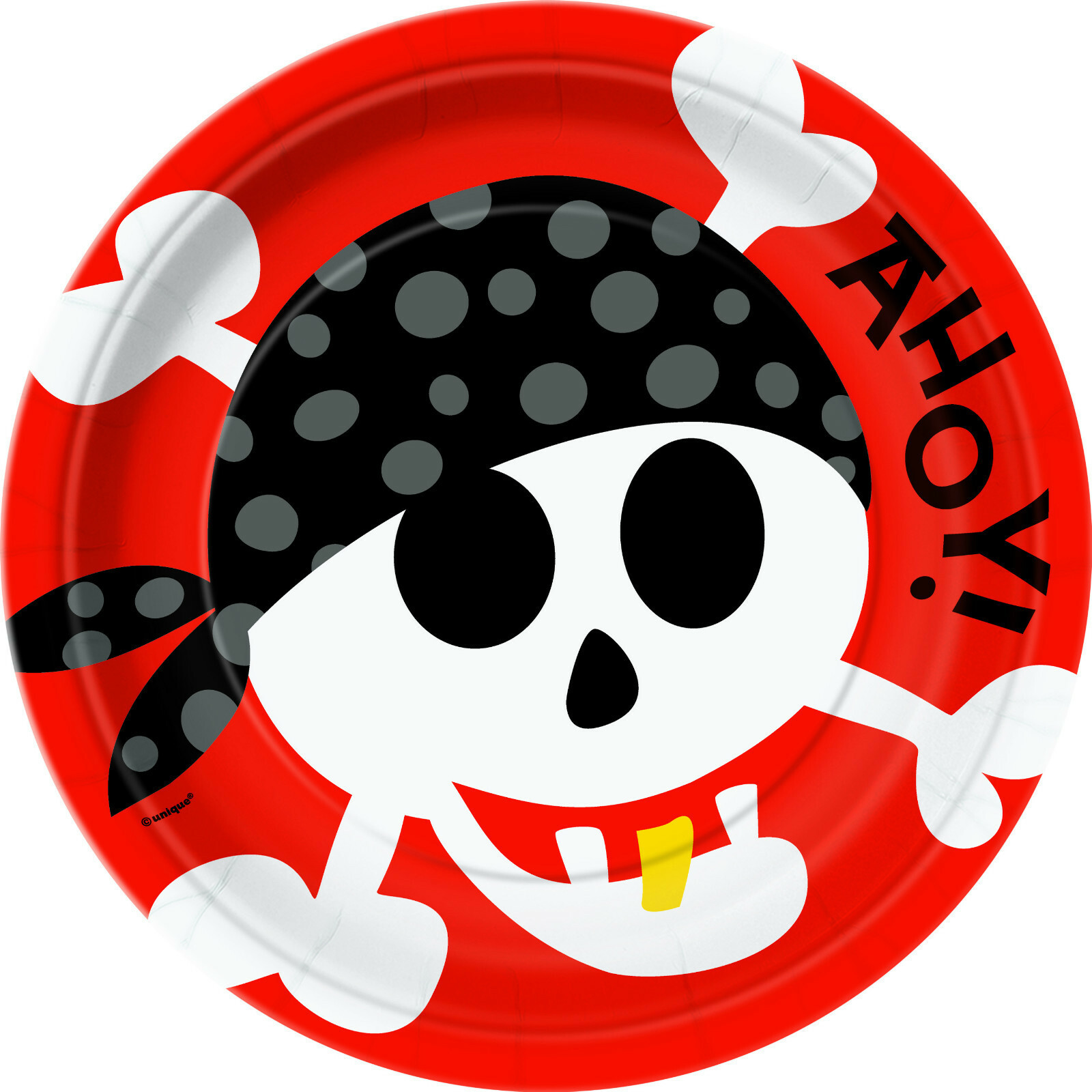 Pirate Fun Large Paper Plates (Pack of 8)
