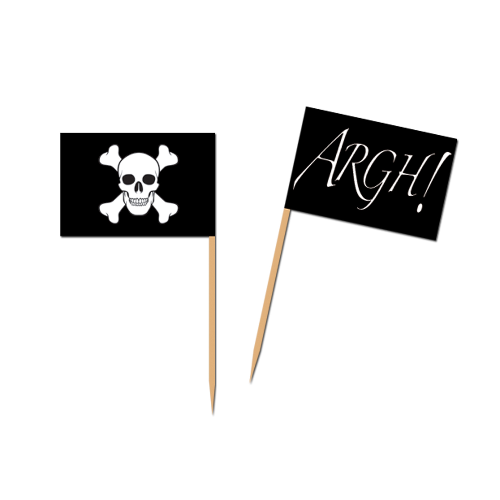 Pirate Flag Cupcake Picks (Pack of 50)