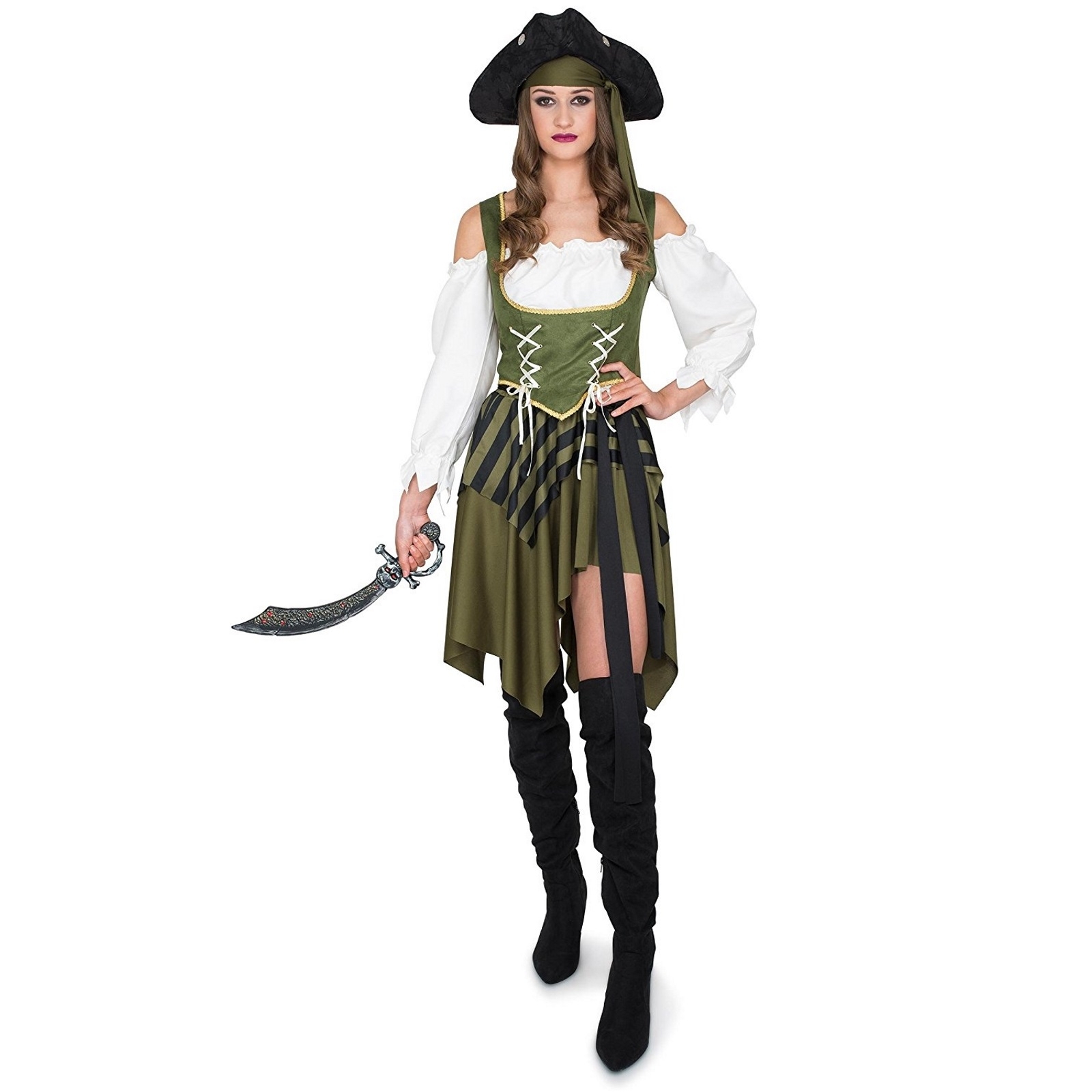 Swashbuckler Lady Ladies Costume Large