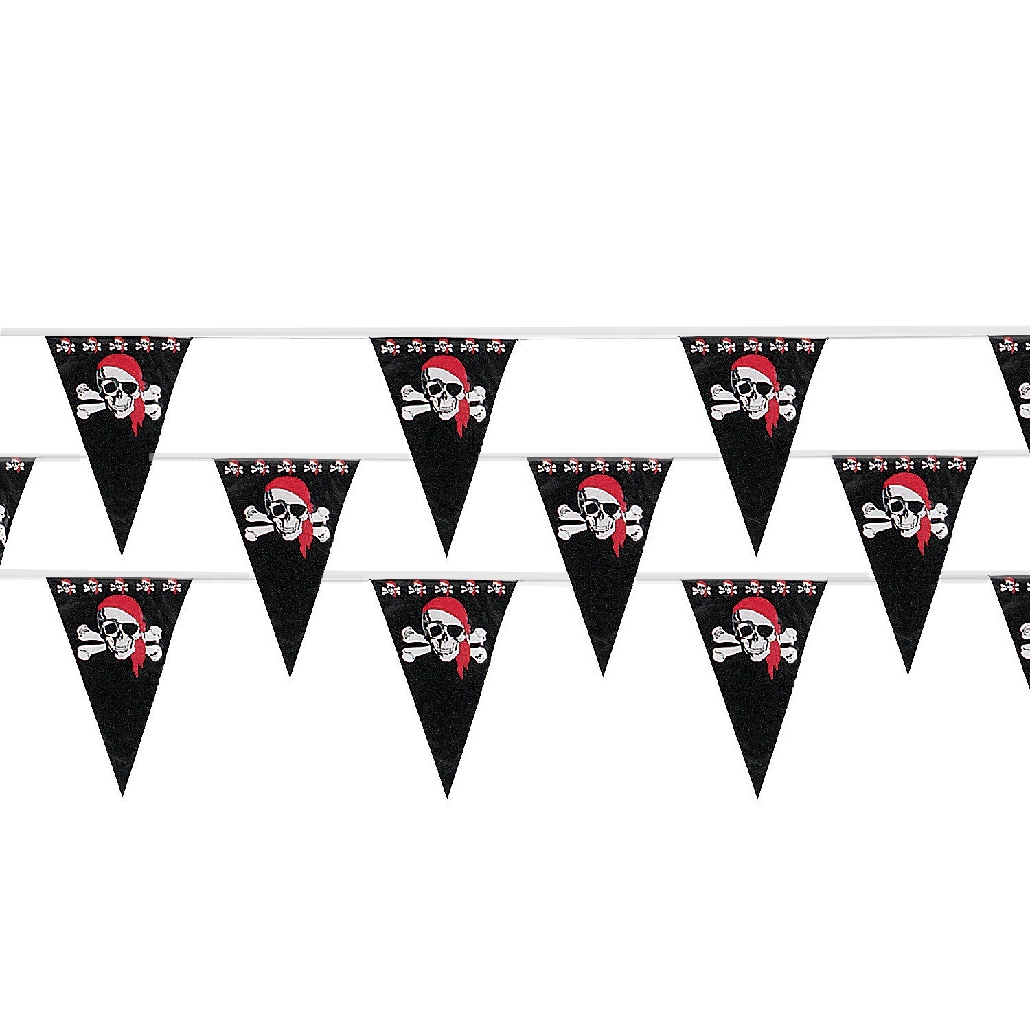 Pirate Plastic Flag Banner 30m