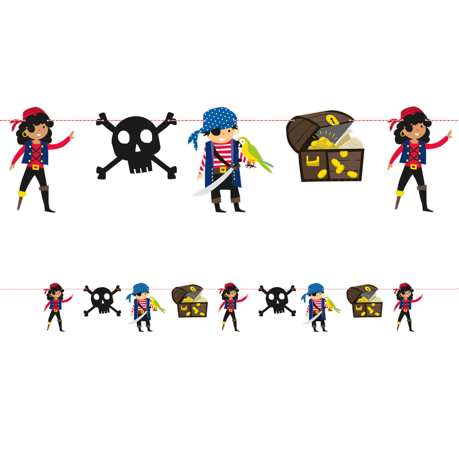 Ahoy Pirate Garland Banner