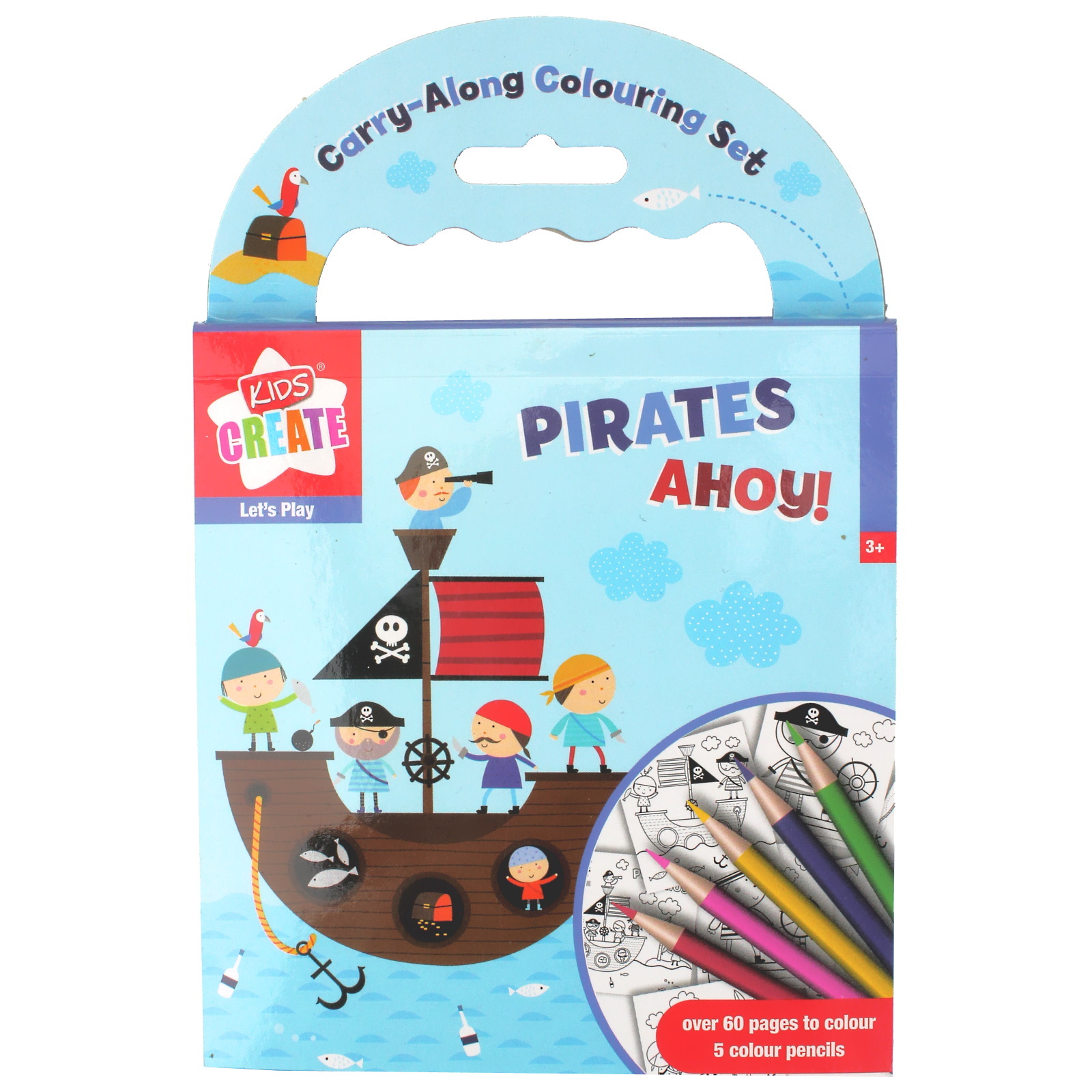 Kids Create Carry-Along Pirate Colouring Set
