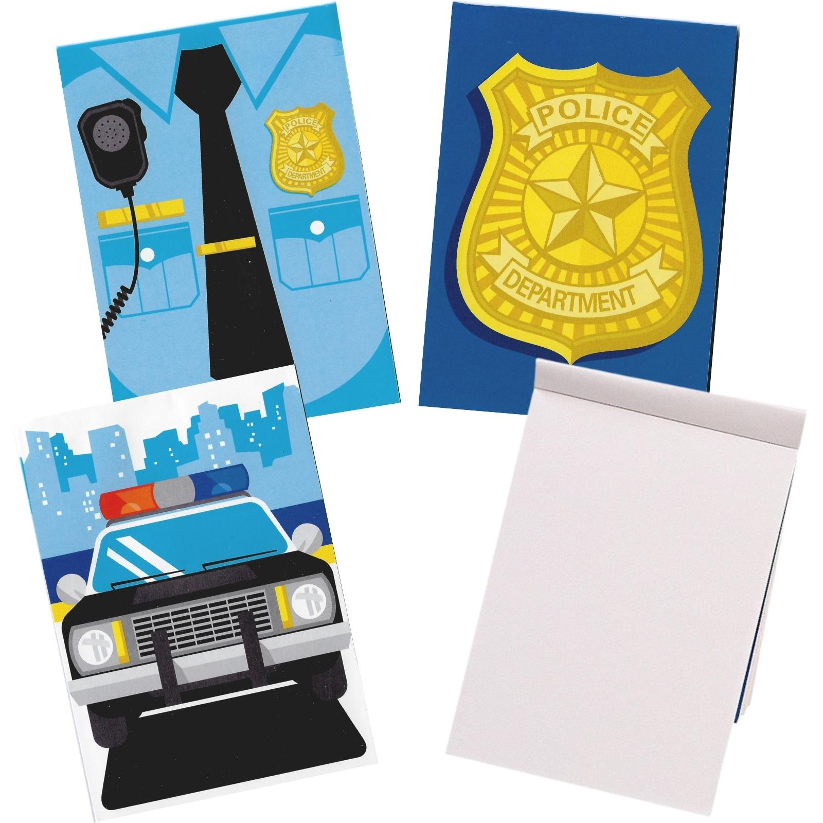 Police Party Notepads (Pack of 12)