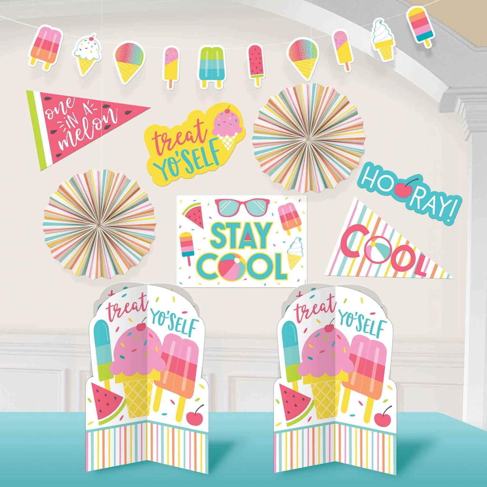 Just Chillin Stay Cool Summer Room Decorating Kit 