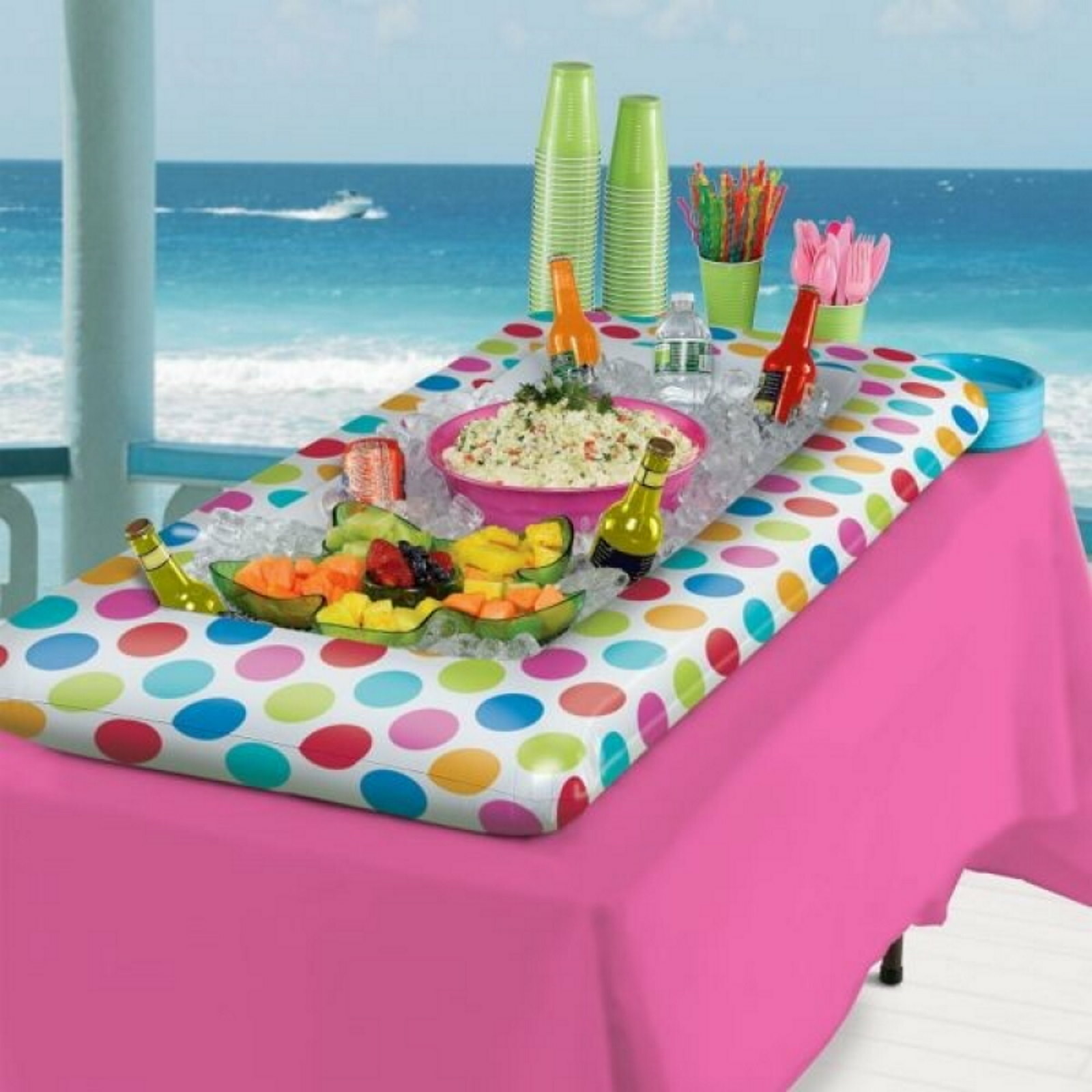 Inflatable Polka Dot Buffet Cooler 1.27m