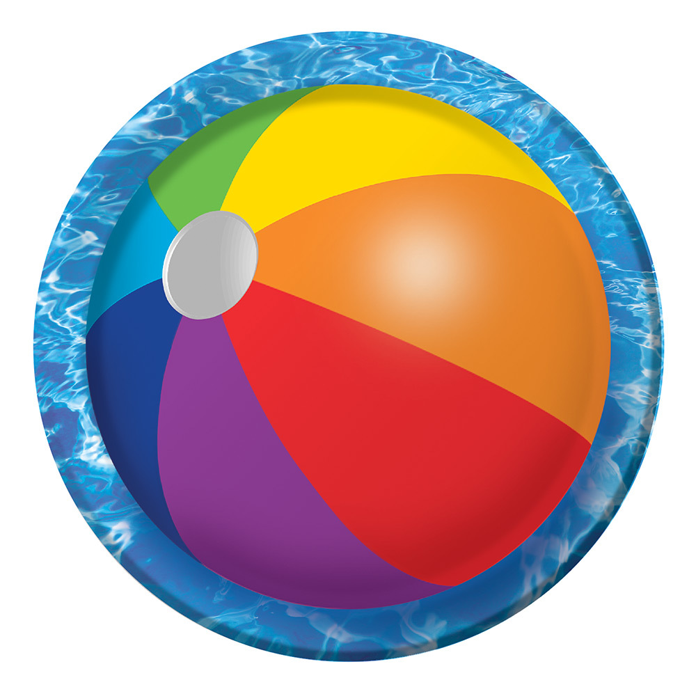 Pool Play Small Paper Plates (Pack of 8)