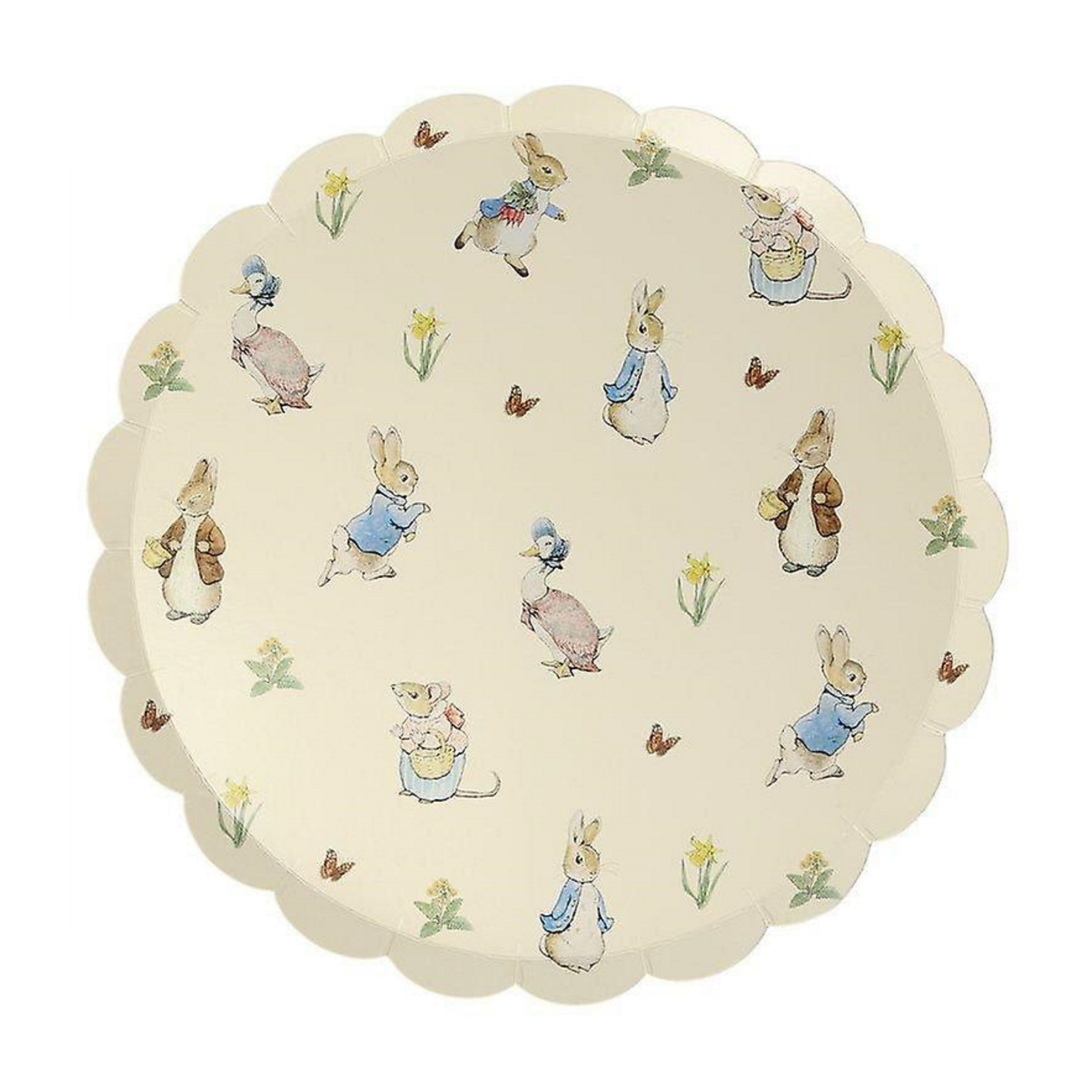 Meri Meri Peter Rabbit and Friends Small Paper Plates (Pack of 12)