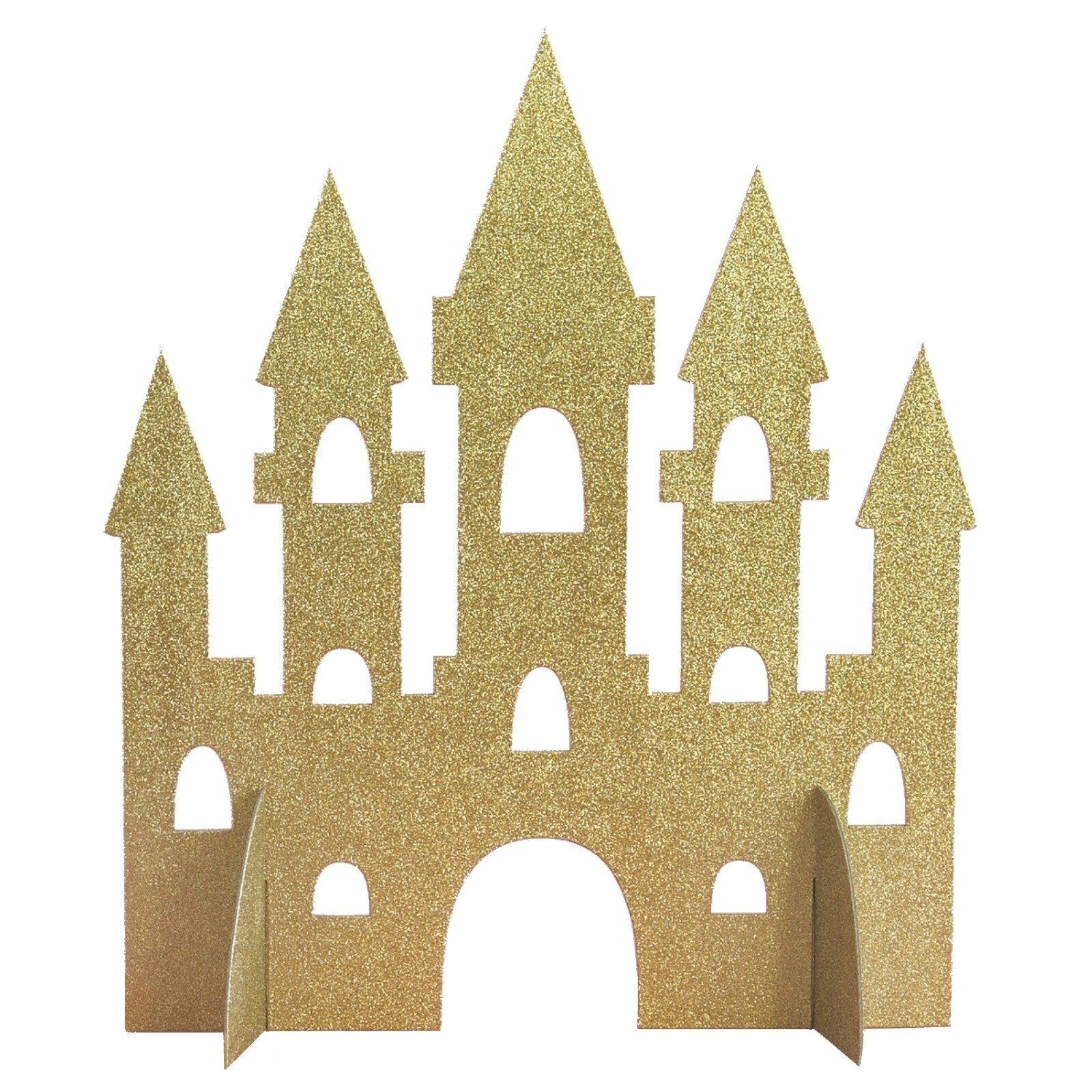 Gold Glitter Castle Table Centrepiece