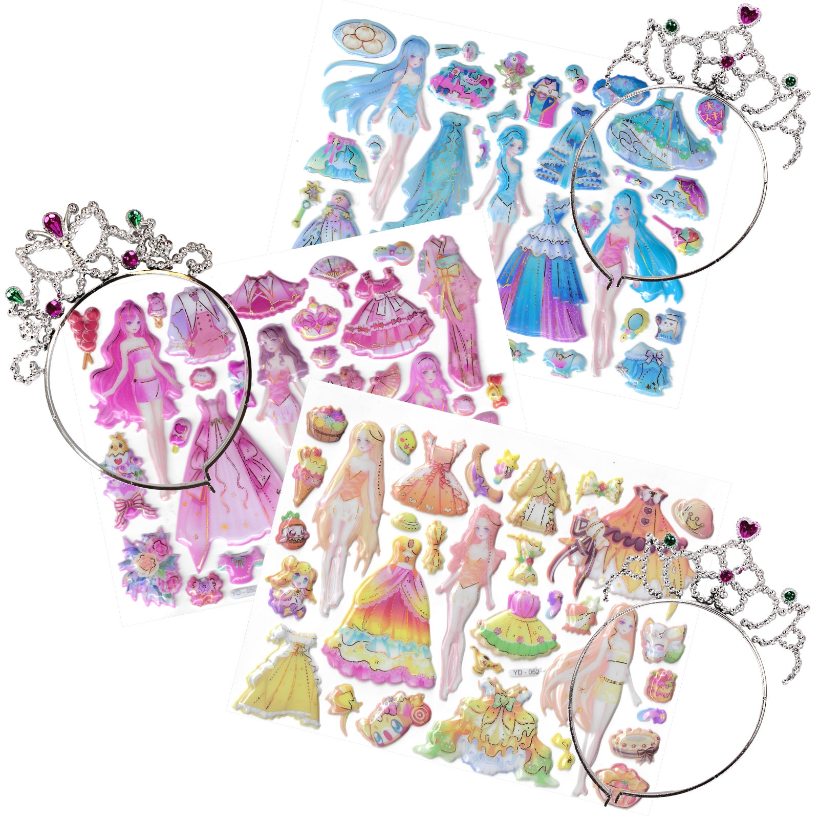 Princess Tiara and Sticker Mega Pack (1 Design Only) - Discount Party ...